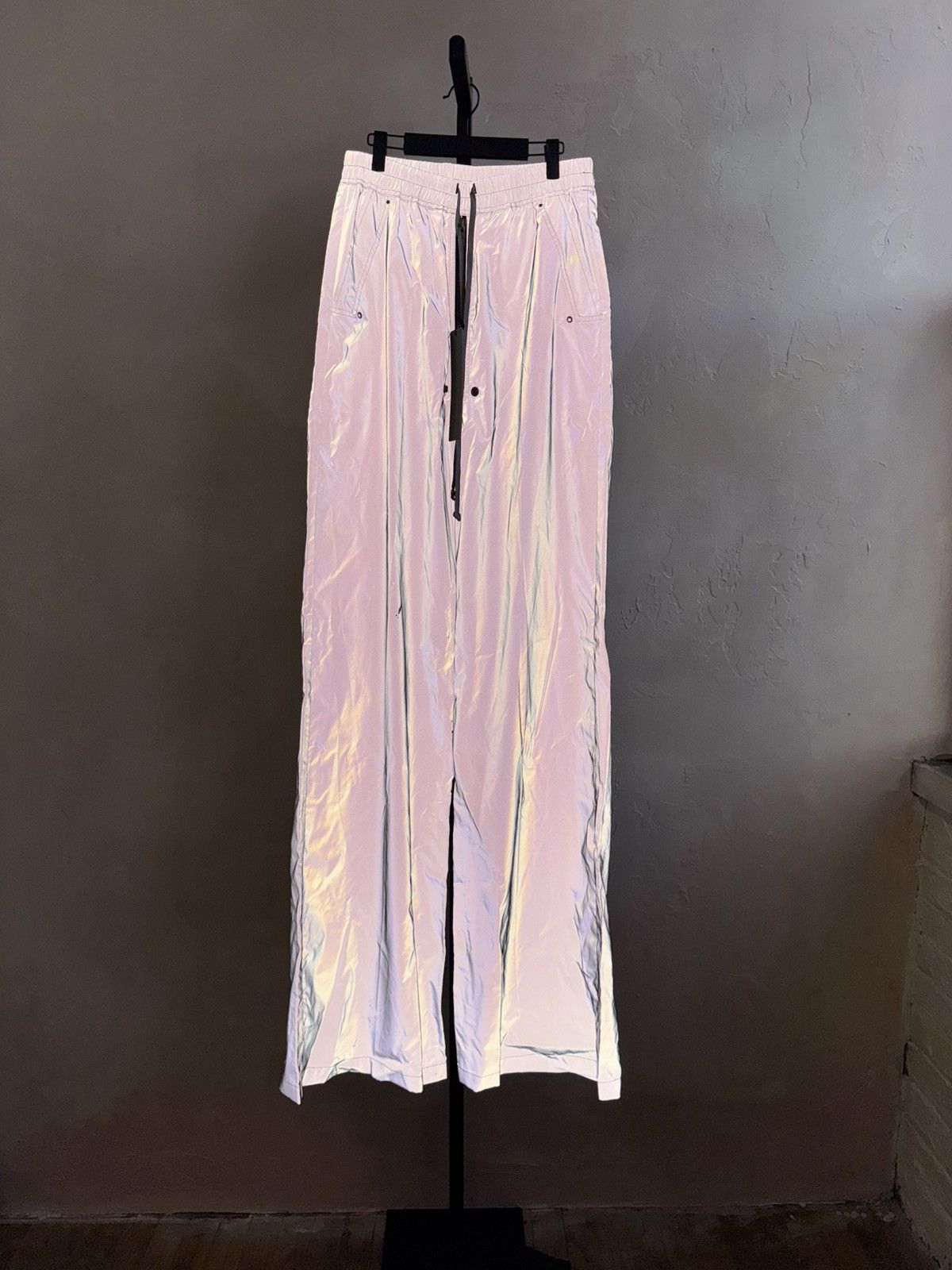 Rick Owens FW22 REFLECTIVE BELA TROUSERS WIDE LEG SKI PANTS Size US 32 / EU 48 - 1 Thumbnail