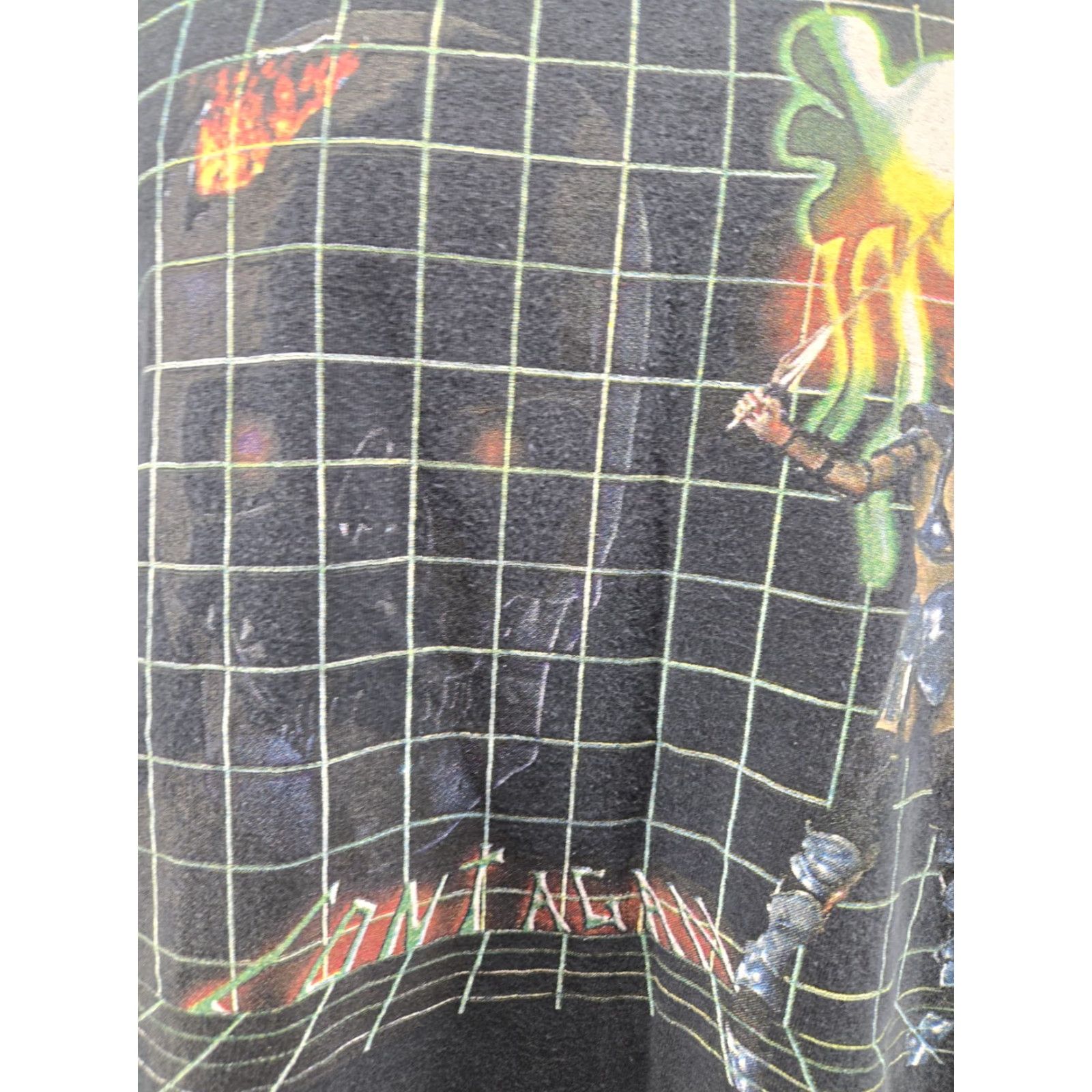 Gildan VINTAGE Contagan Band Shirt Black 2XL T-Shirt Mens Short Sleeve Distressed Graphic Contagan Band Shirt Size US XXL / EU 58 / 5 - 5 Thumbnail