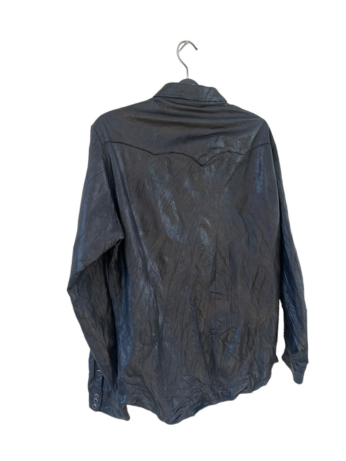 Beams Plus Japan b.P.r Made Fine Sportswear Cow Leather Western Shirt Size US L / EU 52-54 / 3 - 16 Thumbnail