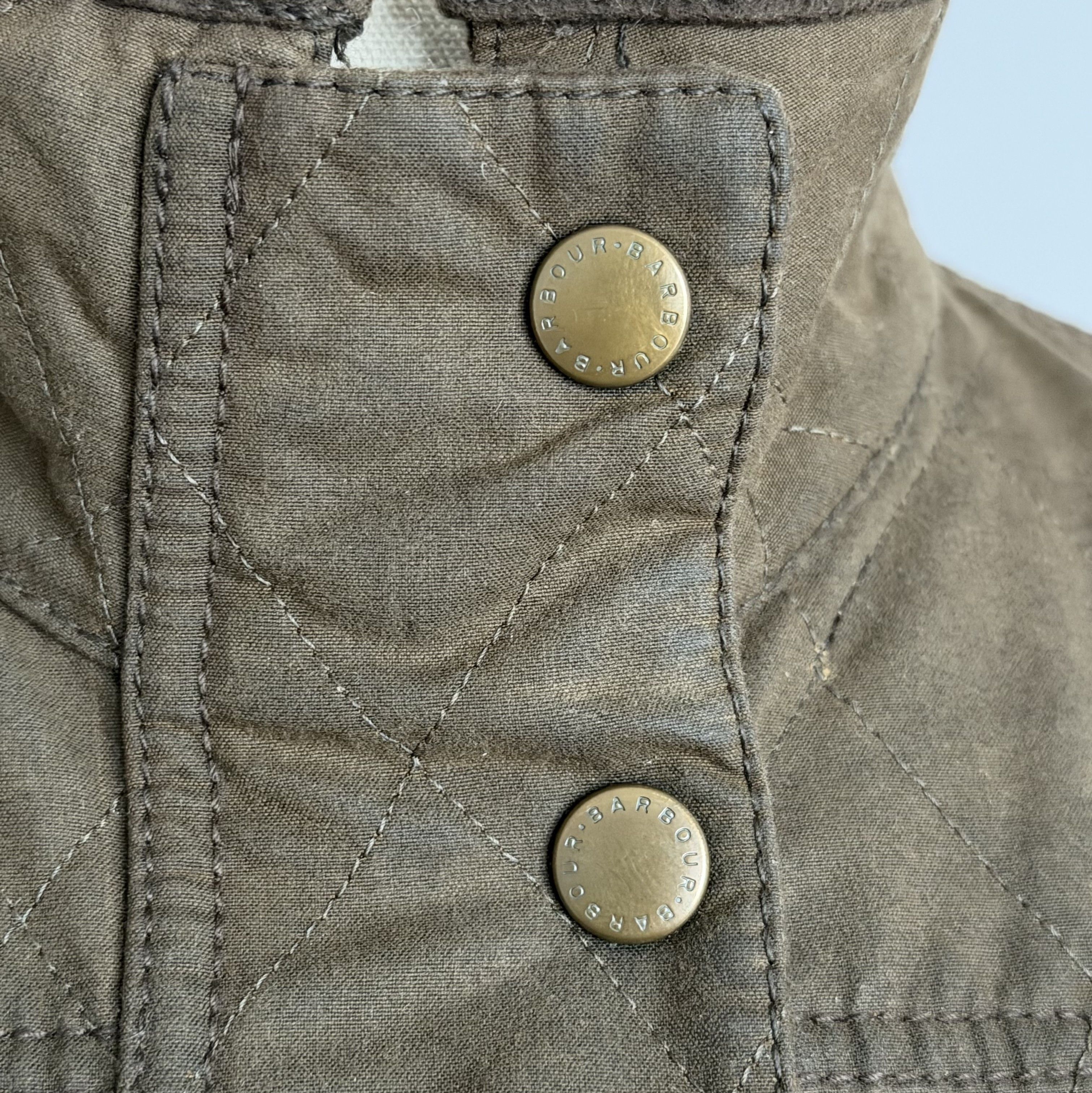 Barbour BARBOUR Quilted Utility Wax Womens Jacket Olive Waxed Cotton Size M / US 6-8 / IT 42-44 - 11 Thumbnail