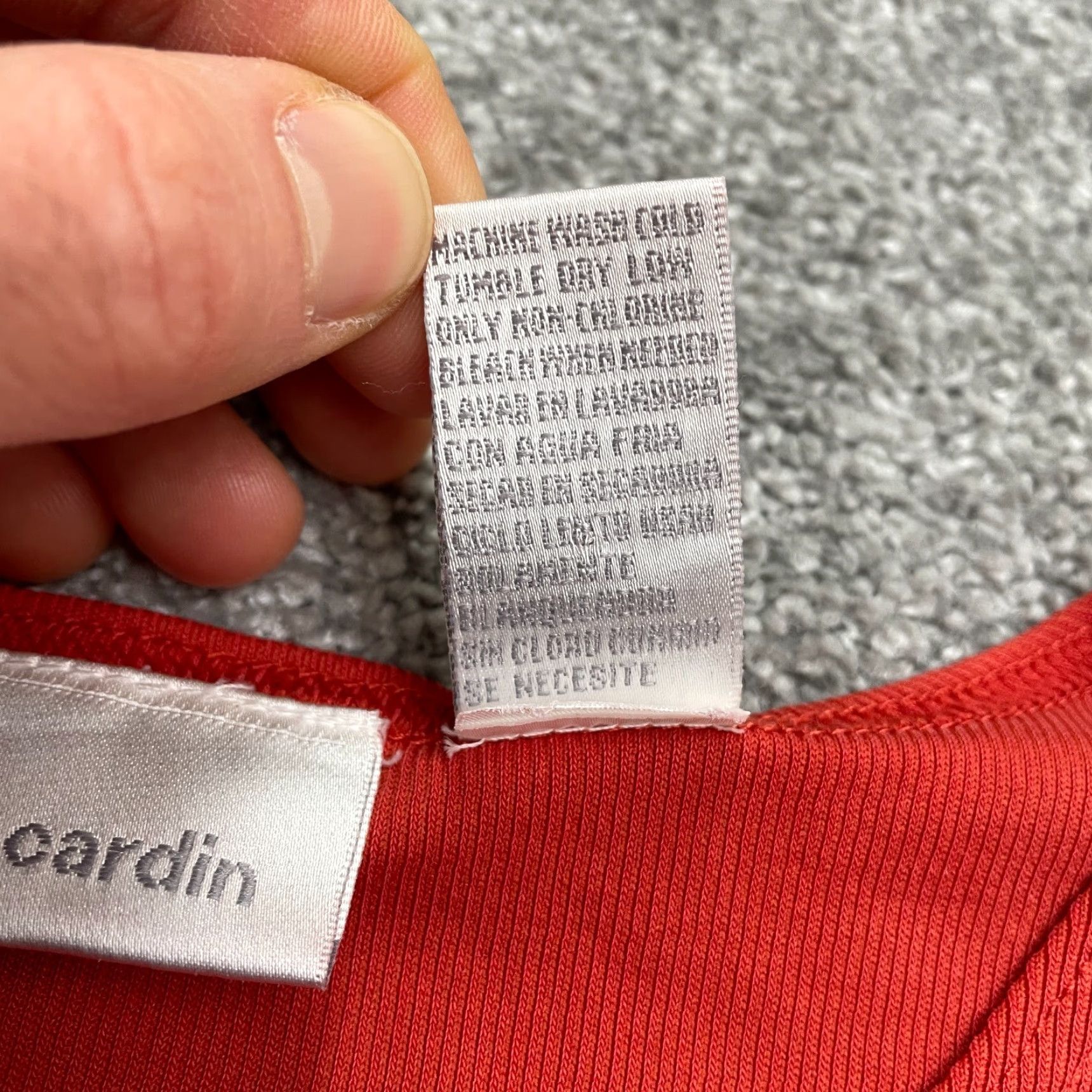 Pierre Cardin Pierre Cardin Basic Top Womens Large Red Short Sleeve Crew Neck Casual Stretch Shirt Size L / US 10 / IT 46 - 6 Thumbnail