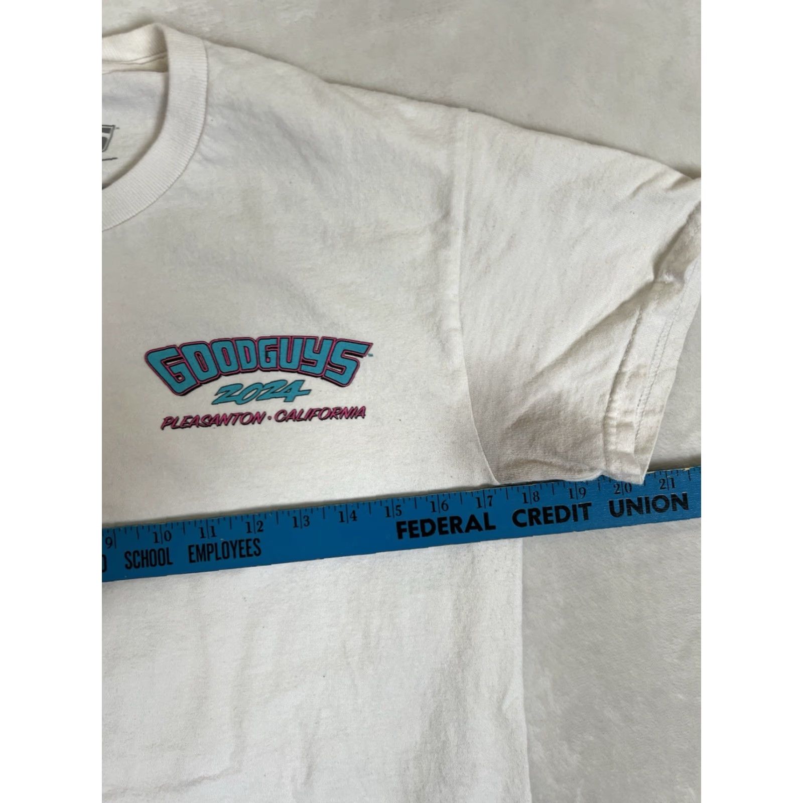 Vintage Goodguys T-Shirt Size Small Men White Short Sleeve Cars California 90s? (Note: avoid adding decade unless in data) Size US S / EU 44-46 / 1 - 6 Thumbnail