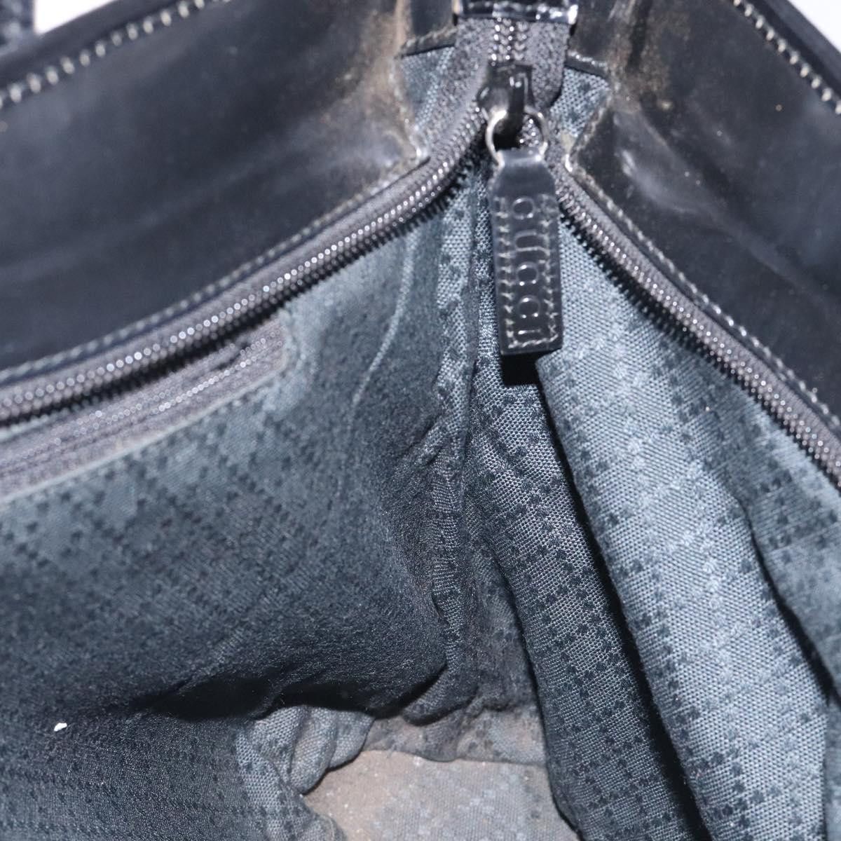 Gucci GUCCI Tote Bag Nylon Leather Black Silver 002 123 002 123 Size ONE SIZE - 17 Thumbnail