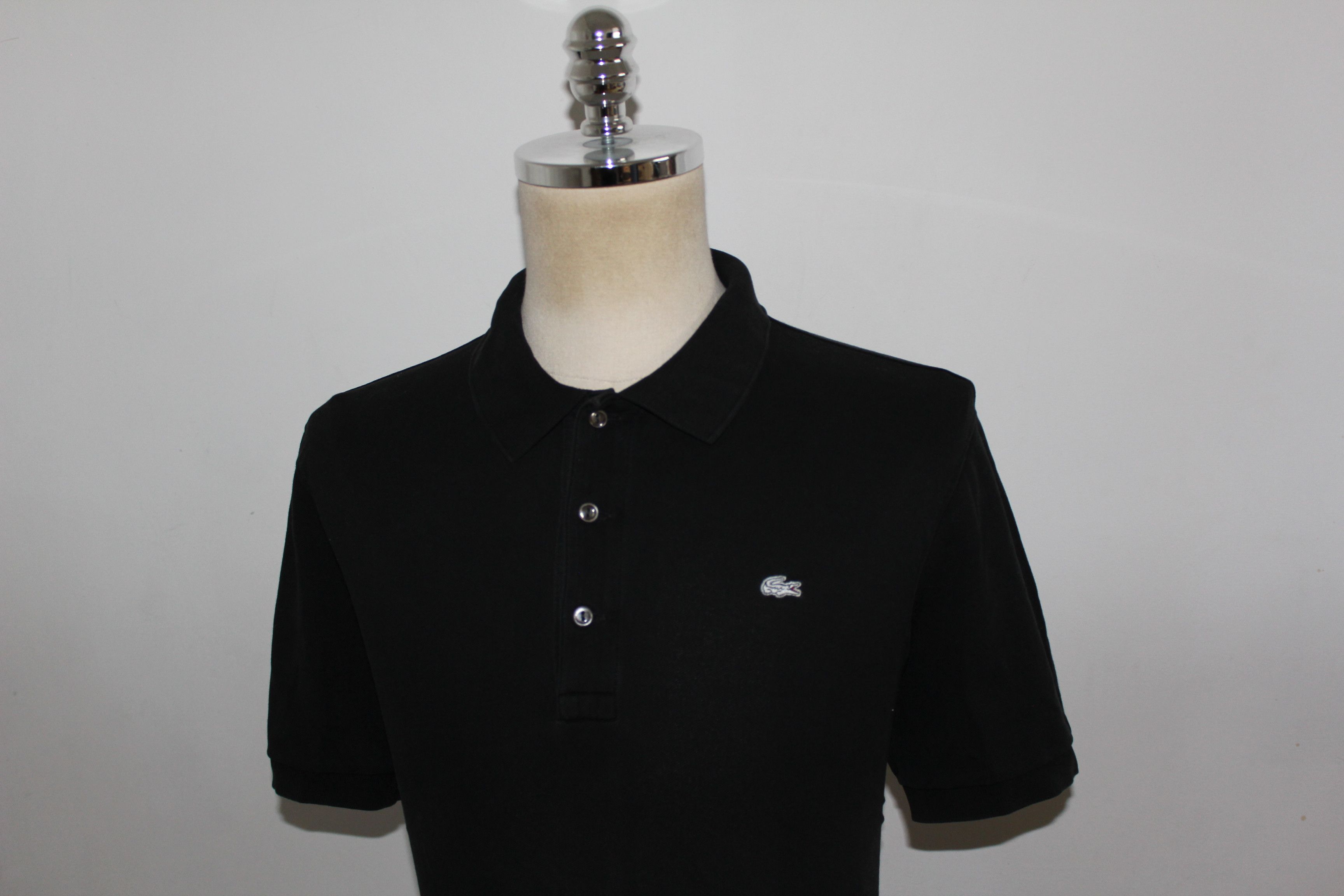 Lacoste LACOSTE Short Sleeve Black Polo Shirt Size US XL / EU 56 / 4 - 5 Thumbnail