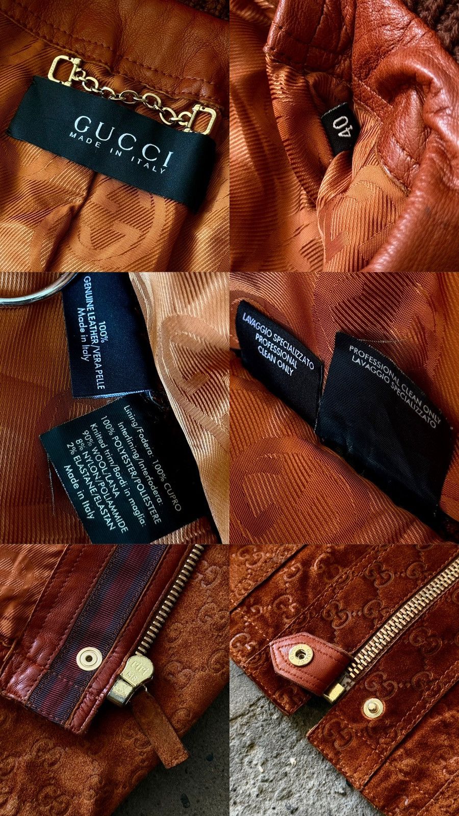 Gucci × Tom Ford Archive Gucci - Tom Ford Suede / Knit - Monogram Jacket Size S / US 4 / IT 40 - 25 Thumbnail