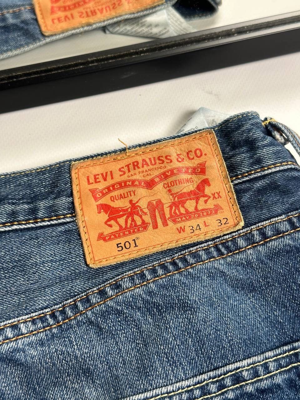 Levi's Vintage Levis Wide Washed Jeans USA 501 Size US 34 / EU 50 - 6 Thumbnail
