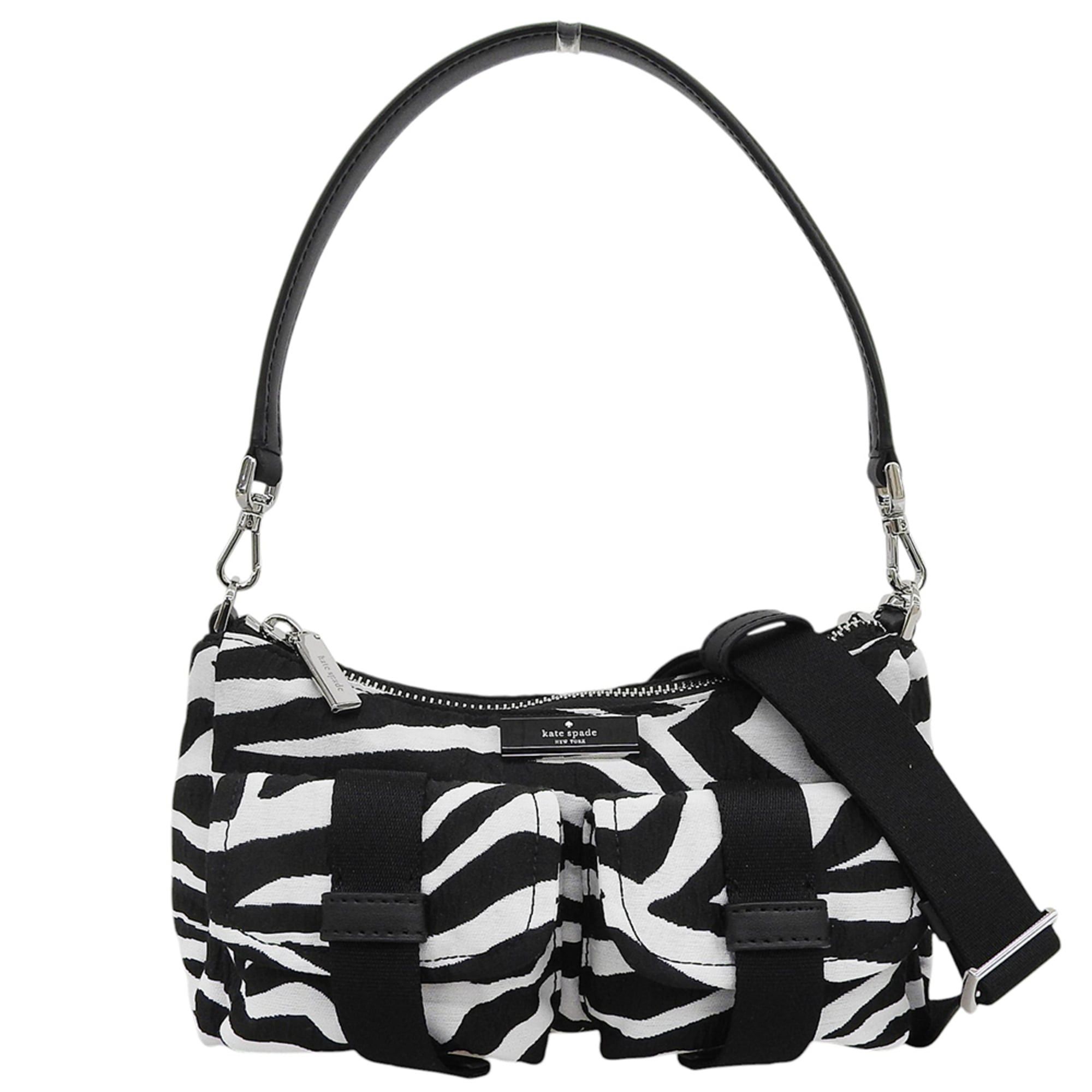 Kate Spade Kate Spade Carter Zebra Cargo Crossbody Bag Shoulder for Women, Black x White KO430 Size ONE SIZE - 1 Thumbnail