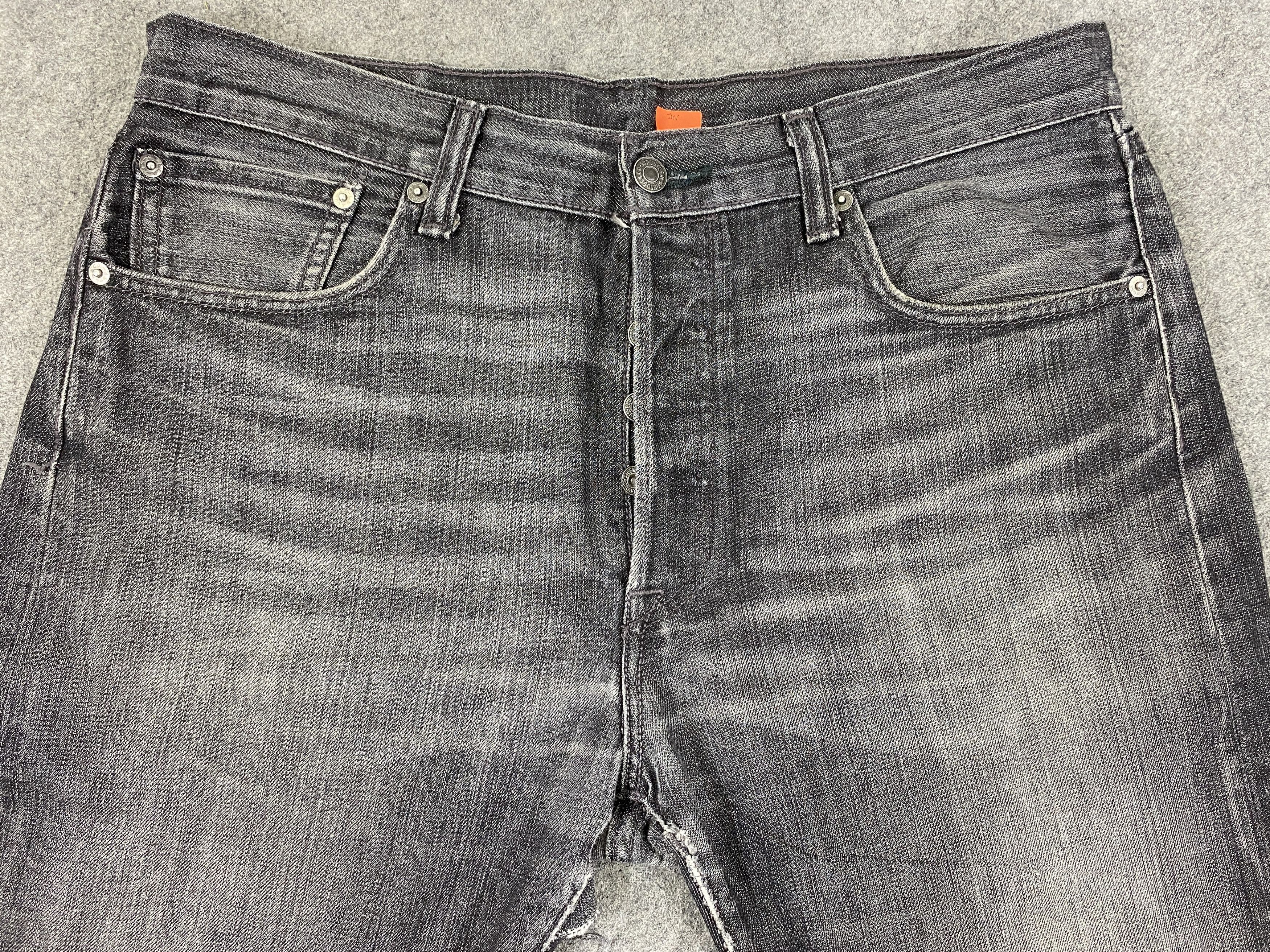 Levi's Distressed Black Vintage Levi's 501 35x34 Denim -JN2439 Size US 35 - 3 Thumbnail
