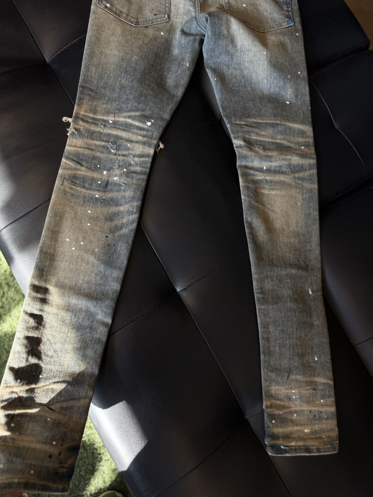 Amiri Amiri Blue Jeans Colorful Paint Splatter Size 30 Flawless 🧼 Size US 30 / EU 46 - 12 Thumbnail