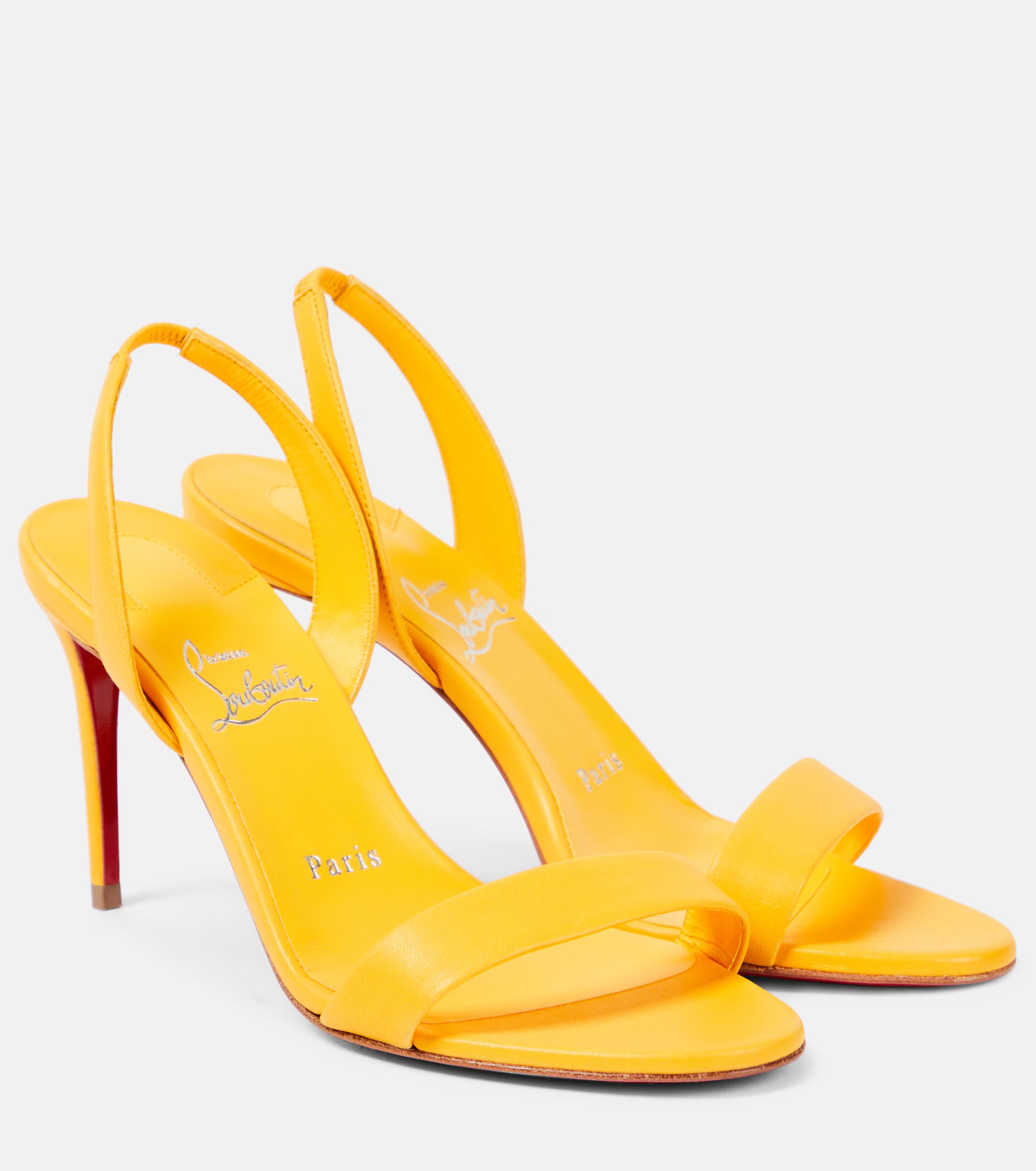 Christian Louboutin o1w1db10425 Heels in Yellow Size US 9 / IT 39 - 1 Thumbnail