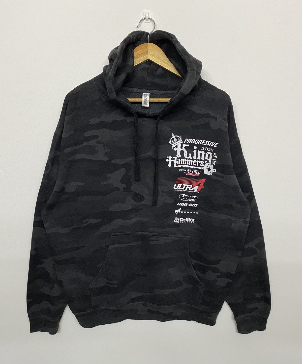 Japanese Brand King Hammers Race Of Kings Hoodie Camo Sweatshirt Size US XL / EU 56 / 4 - 8 Thumbnail