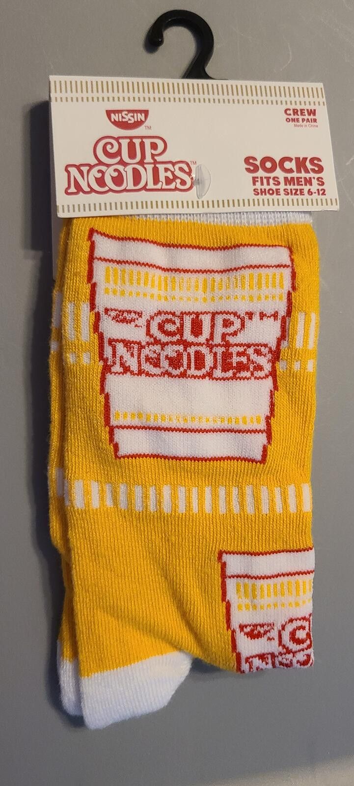 Nissan Nissin Cup Noodles Crew Socks for Men Size ONE SIZE - 1 Preview