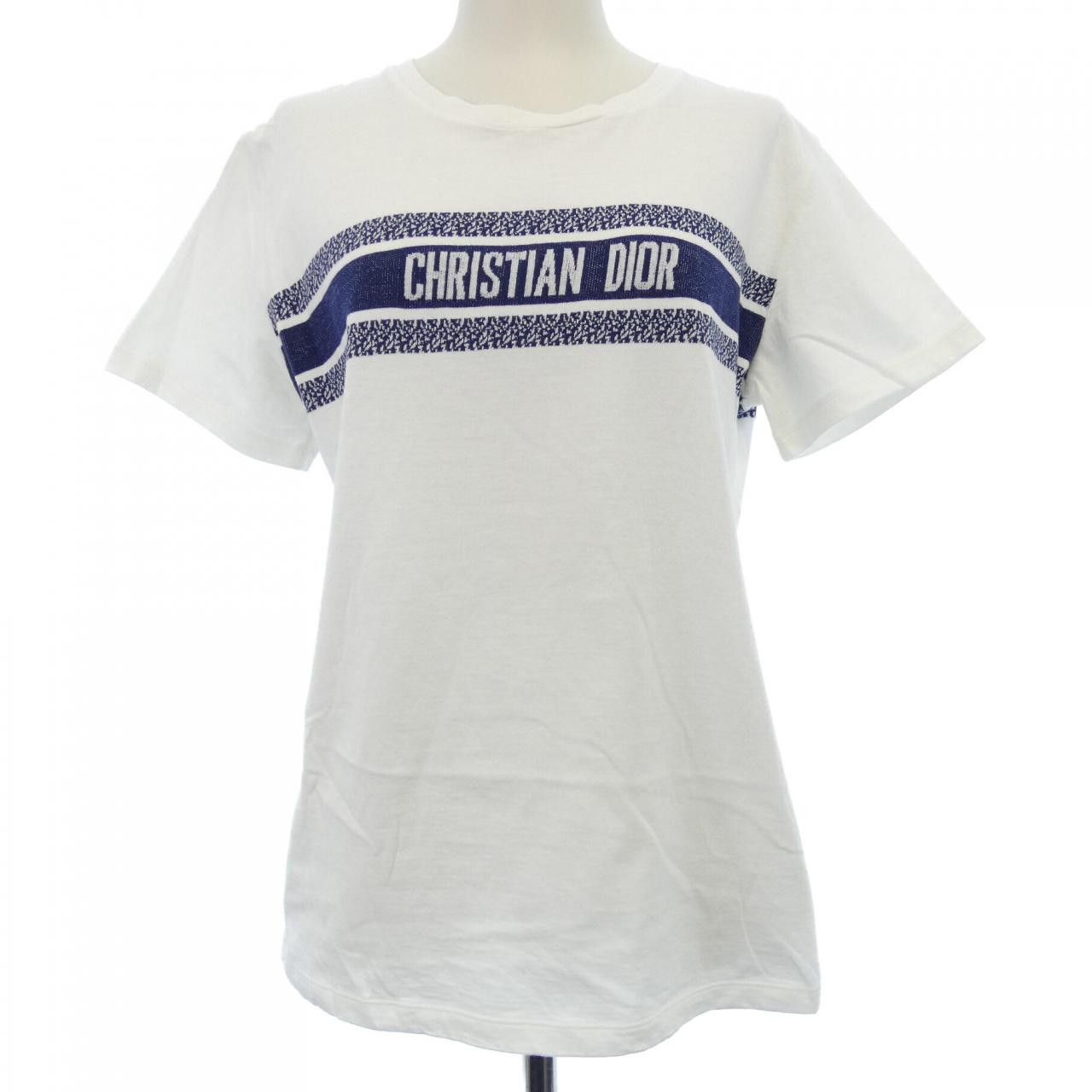 Dior Christian Dior Signature Band Essentials T-shirt Textile T-Shirts 143T04A4043 DUTY FREE for USA