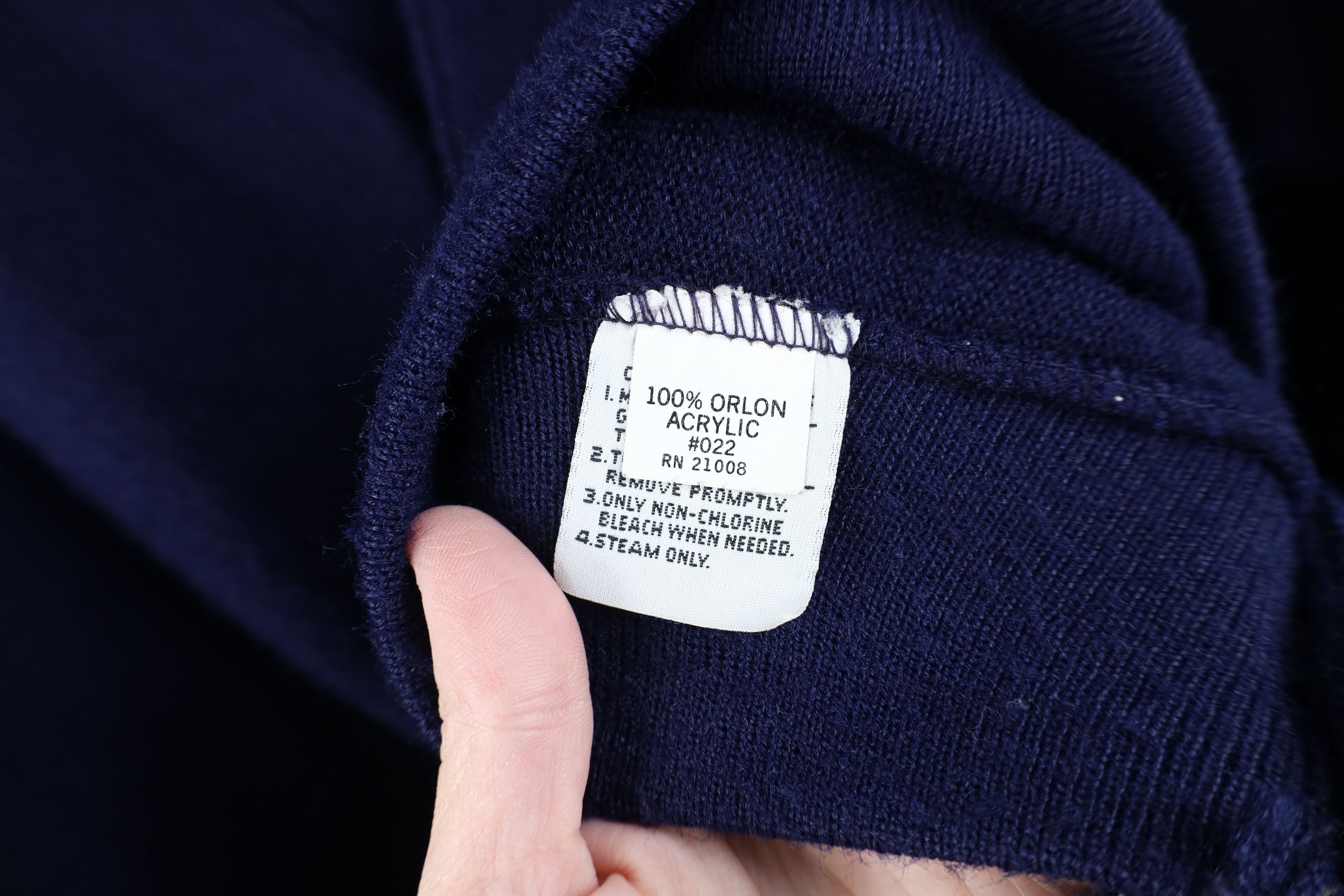 Lacoste Vintage 80s Izod Lacoste Knit Cardigan Sweater Navy Blue USA Size US M / EU 48-50 / 2 - 9 Thumbnail