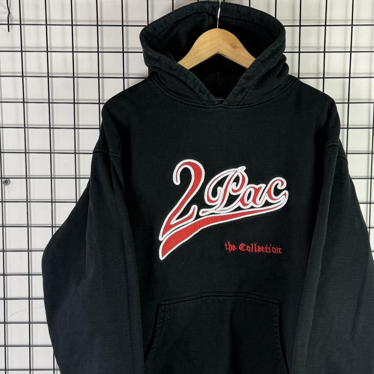Vintage Tupac Hoodie Vintage 2000s Rap Hip Hop Heavy Sweatshirt Size US XL / EU 56 / 4 - 2 Thumbnail