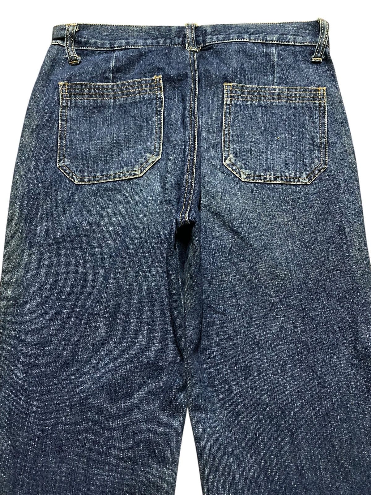 Japanese Brand Y2K Japanese Brand Back&Forth Botton Leg Super Flare Jeans Size US 28 / EU 44 - 4 Thumbnail
