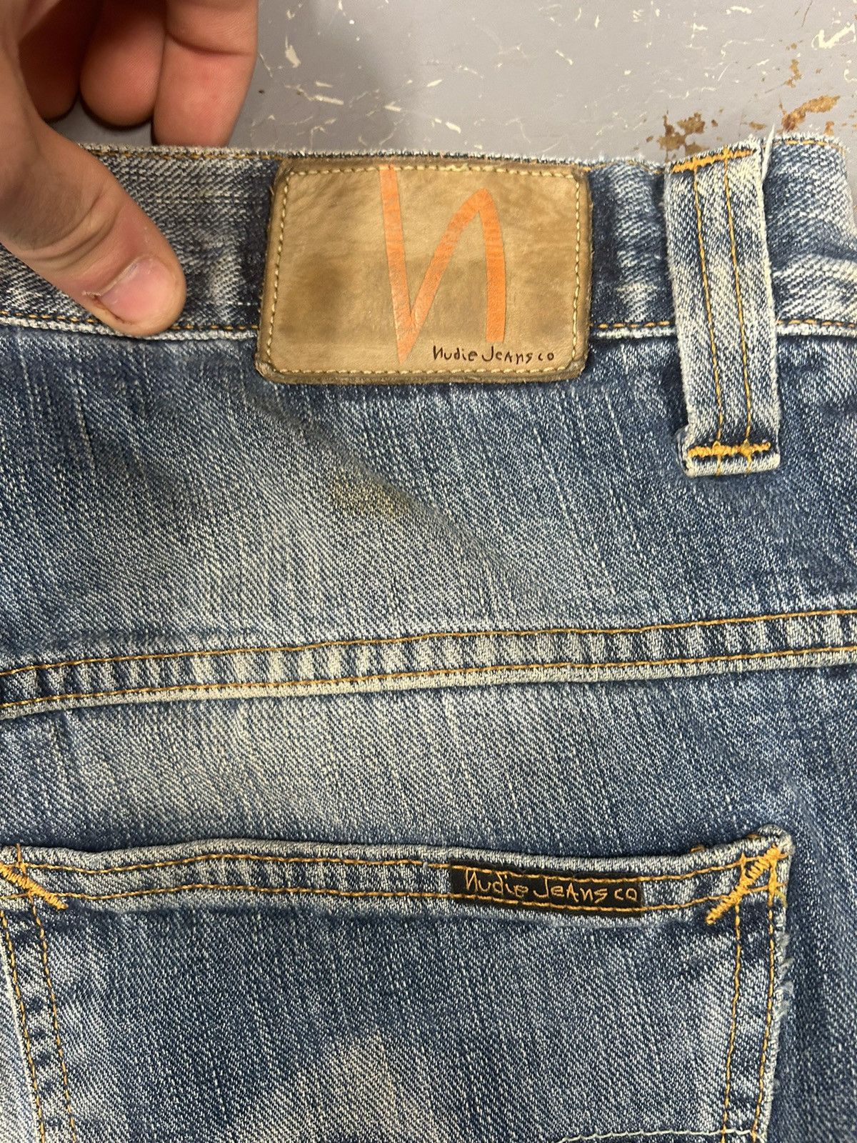 Nudie Jeans × Vintage Crazy Vintage Y2K Essential Nudie Blue Jeans Baggy Denim Size US 34 / EU 50 - 5 Thumbnail