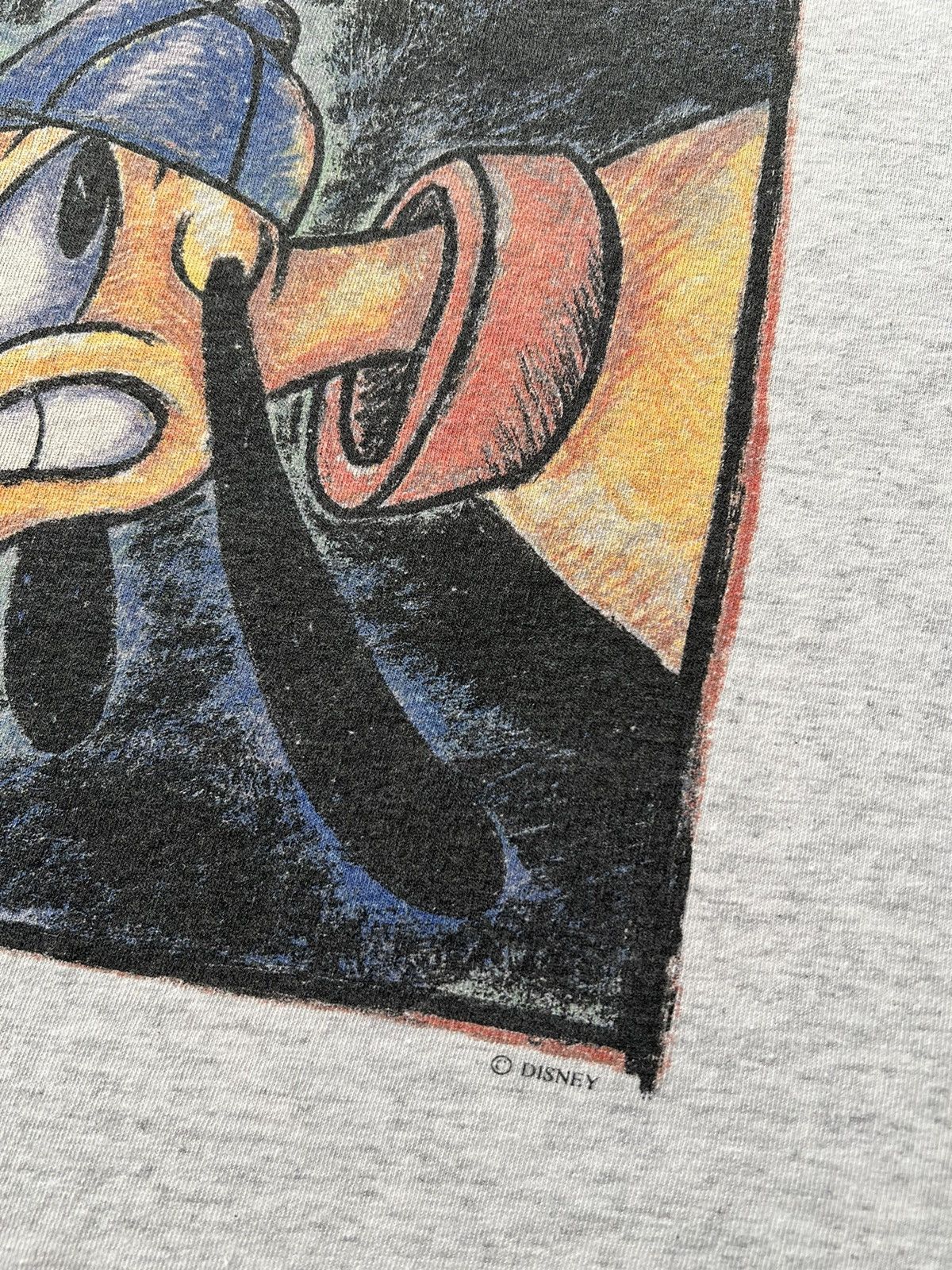 Disney Vintage 90s Disney Pluto Dog Cartoon Gray T-shirt Size US XL / EU 56 / 4 - 6 Thumbnail
