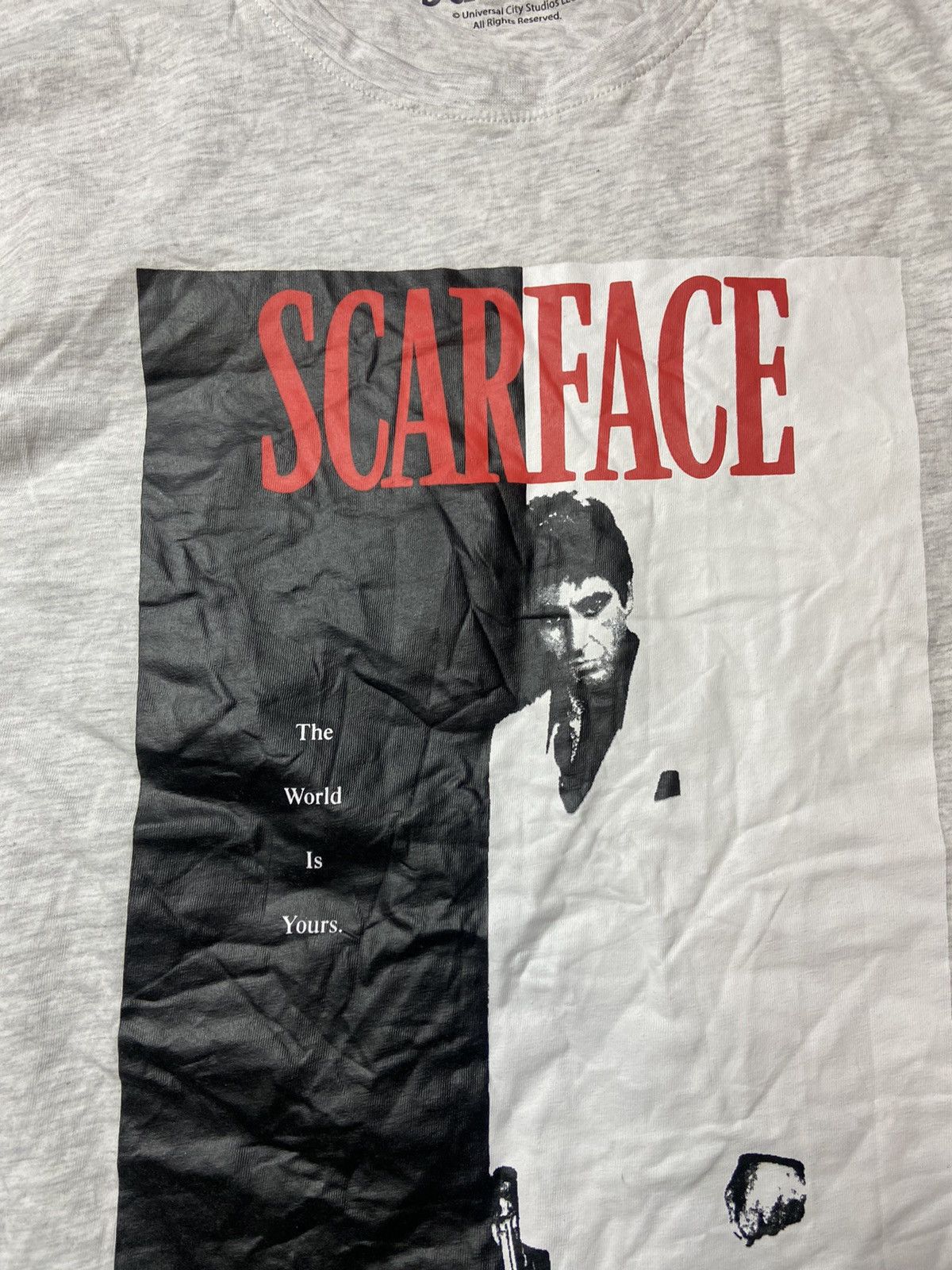 Vintage SCARFACE VINTAGE PRINTED LEGENDARY GREY ADULT T-SHIRT Size US XL / EU 56 / 4 - 3 Thumbnail
