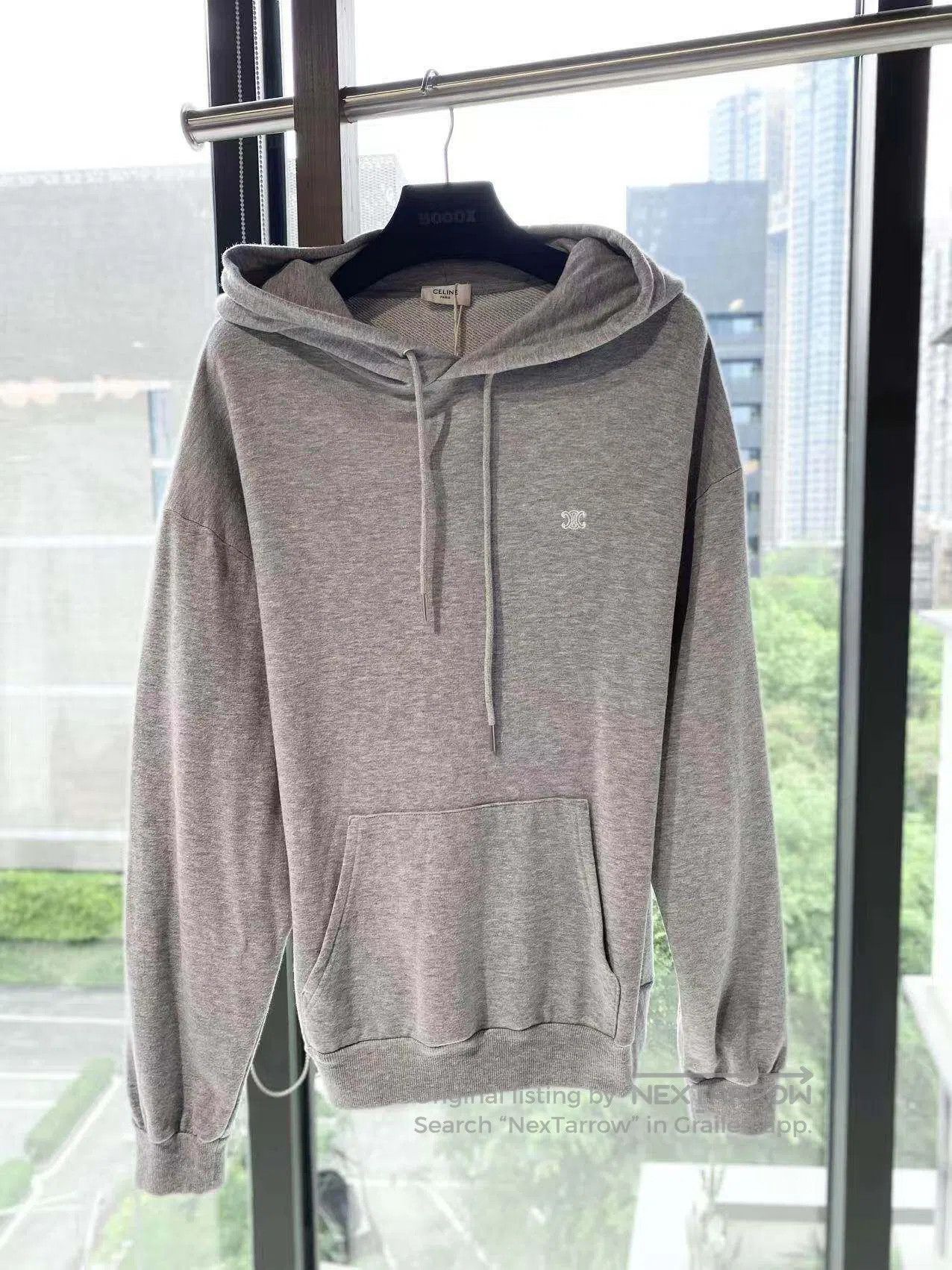 Celine Celine Grey embroidered hoodie| Size M / US 6-8 / IT 42-44 - 2 Thumbnail