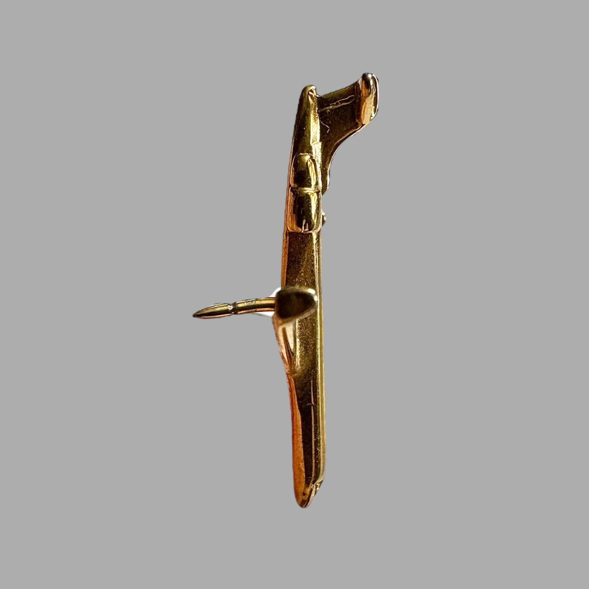 O. Ballou Ballou Gold Tone Collectible Jet Airplane Lapel Pin 1” Size ONE SIZE - 13 Thumbnail