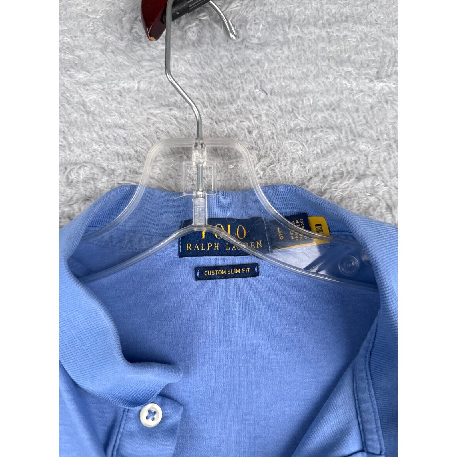 Ralph Lauren Polo Ralph Lauren Shirt Men Large Blue Short Sleeve Cotton Slim Fit Read Size US L / EU 52-54 / 3 - 7 Thumbnail