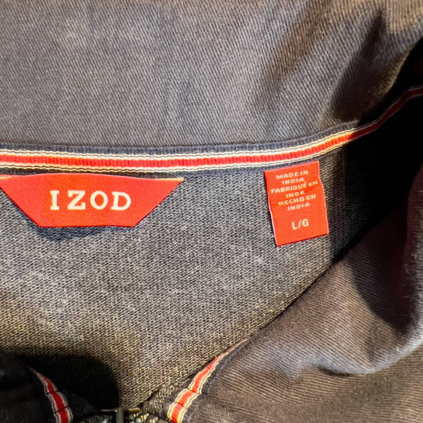 Izod Izod Men's L 1/4 Zip Heathered Blue Pullover Size US L / EU 52-54 / 3 - 2 Thumbnail