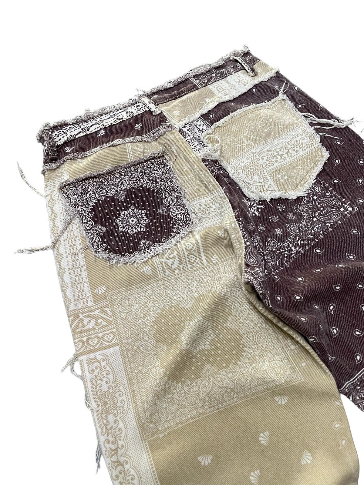 Hysteric Glamour × Japanese Brand × Junya Watanabe Vintage Kapital Junyawatanabe Style Patchwork Bandana Pants Size US 29 - 9 Thumbnail