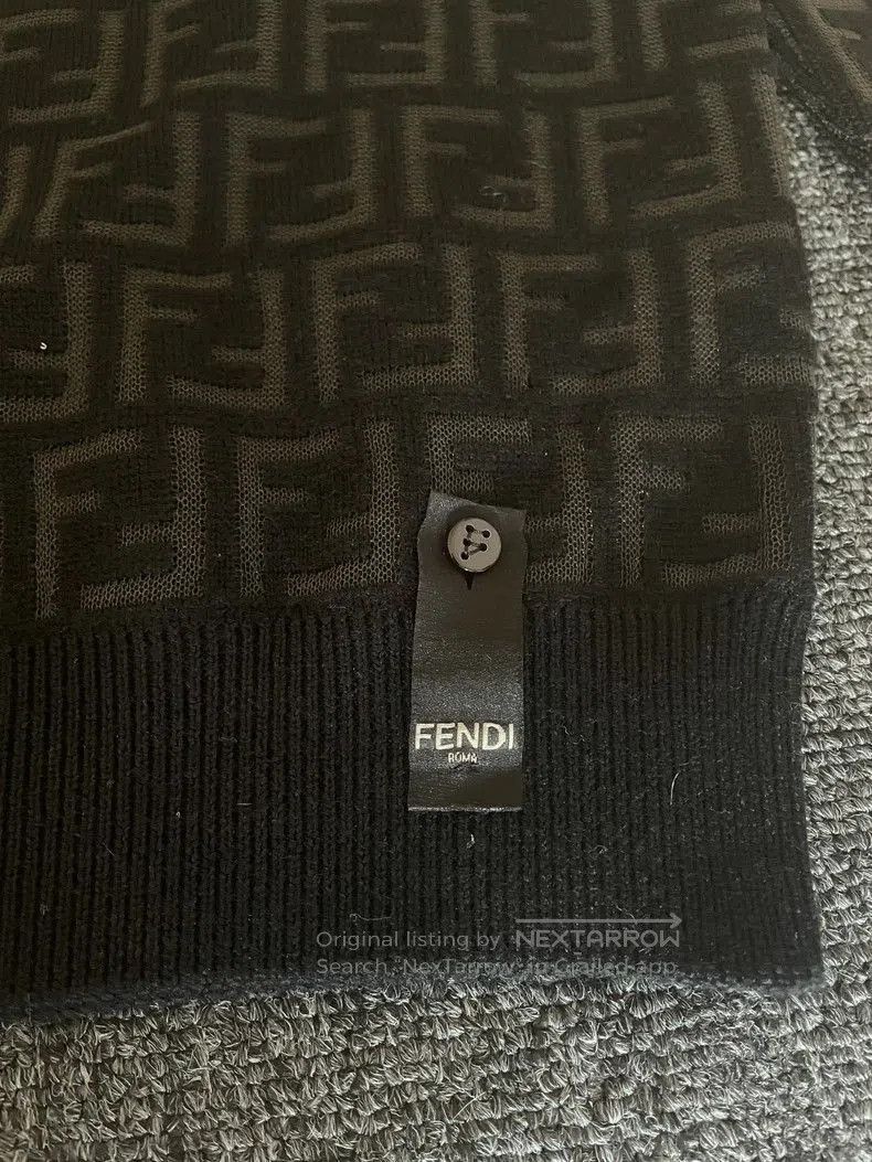 Fendi Fendi Wool Sweater with Double F Logo. Size US L / EU 52-54 / 3 - 3 Thumbnail