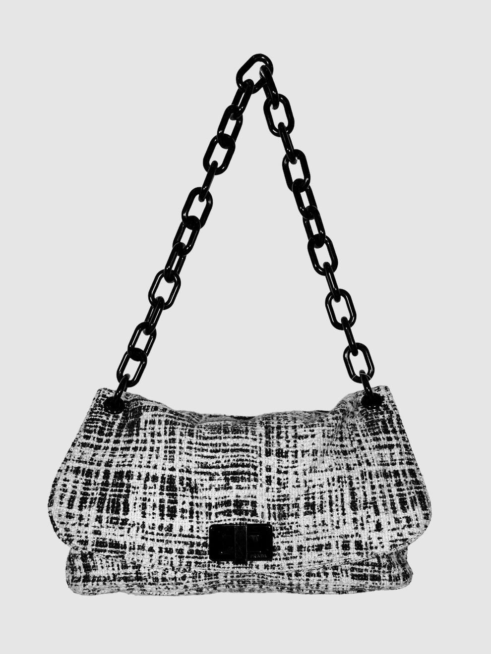 Prada Authentic PRADA Printed Tweed Turnlock Flap Bag Size ONE SIZE - 2 Thumbnail