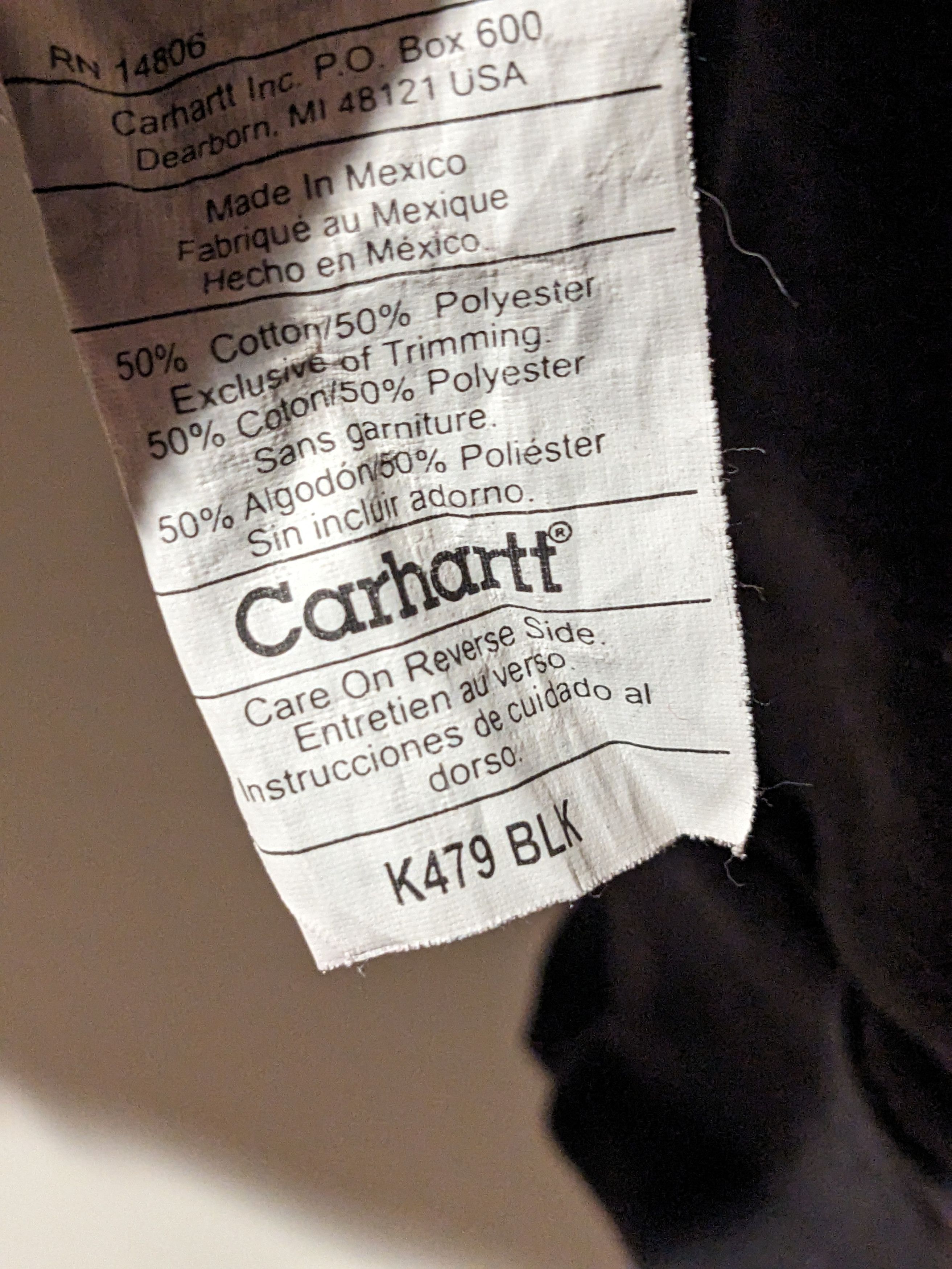 Carhartt Vintage Y2K Carhartt K479 Black Large Full Zip Hoodie Size US L / EU 52-54 / 3 - 4 Thumbnail