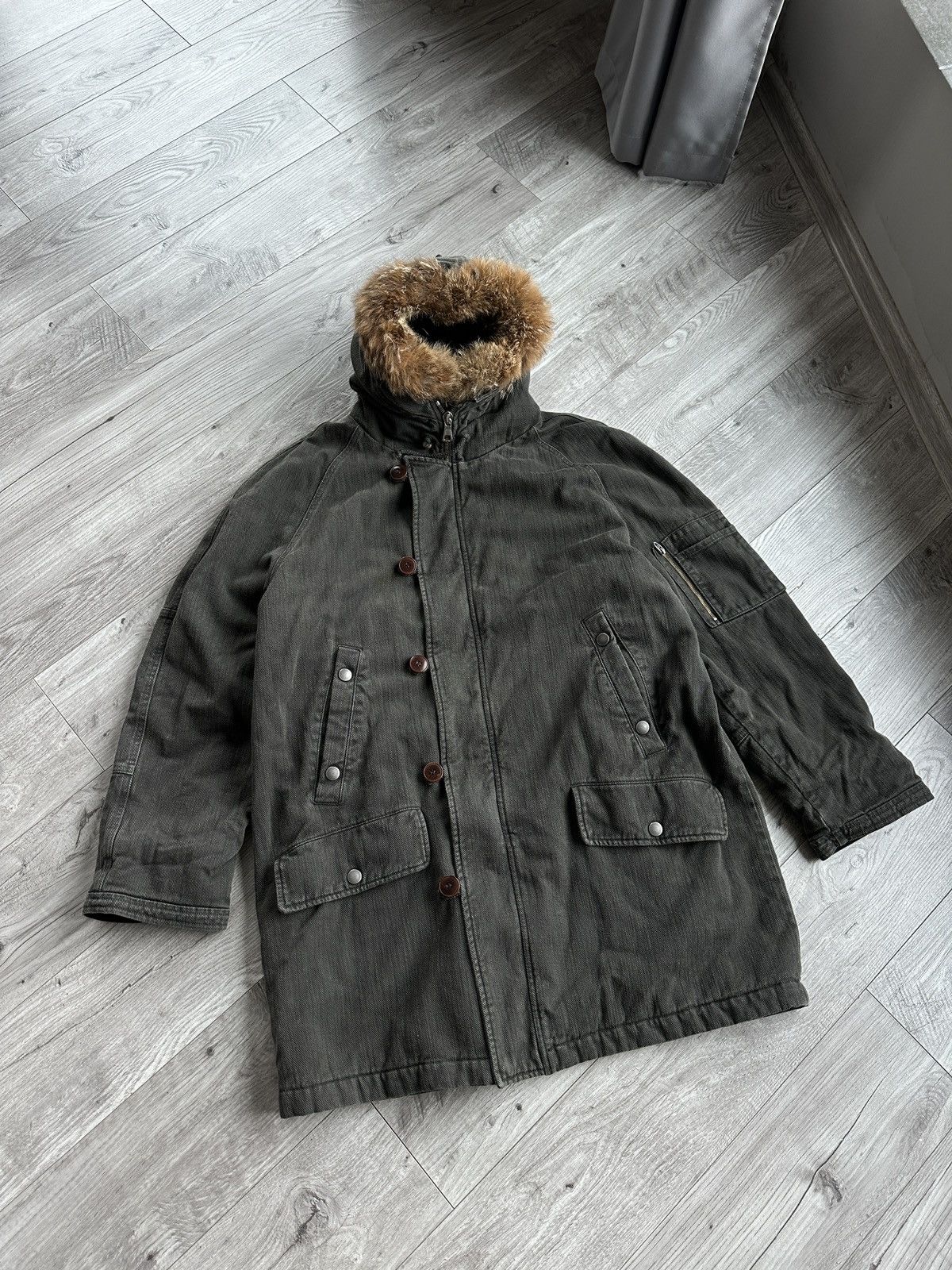Maison Margiela Maison Margiela AW2005 Military N-3B Parka Padded Fur Jacket Size US M / EU 48-50 / 2 - 1 Thumbnail