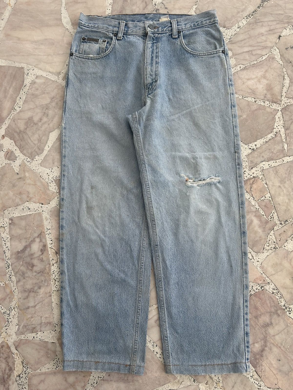Calvin Klein CK Vintage USA Ripped Jeans W30 Size US 30 / EU 46 - 1 Thumbnail
