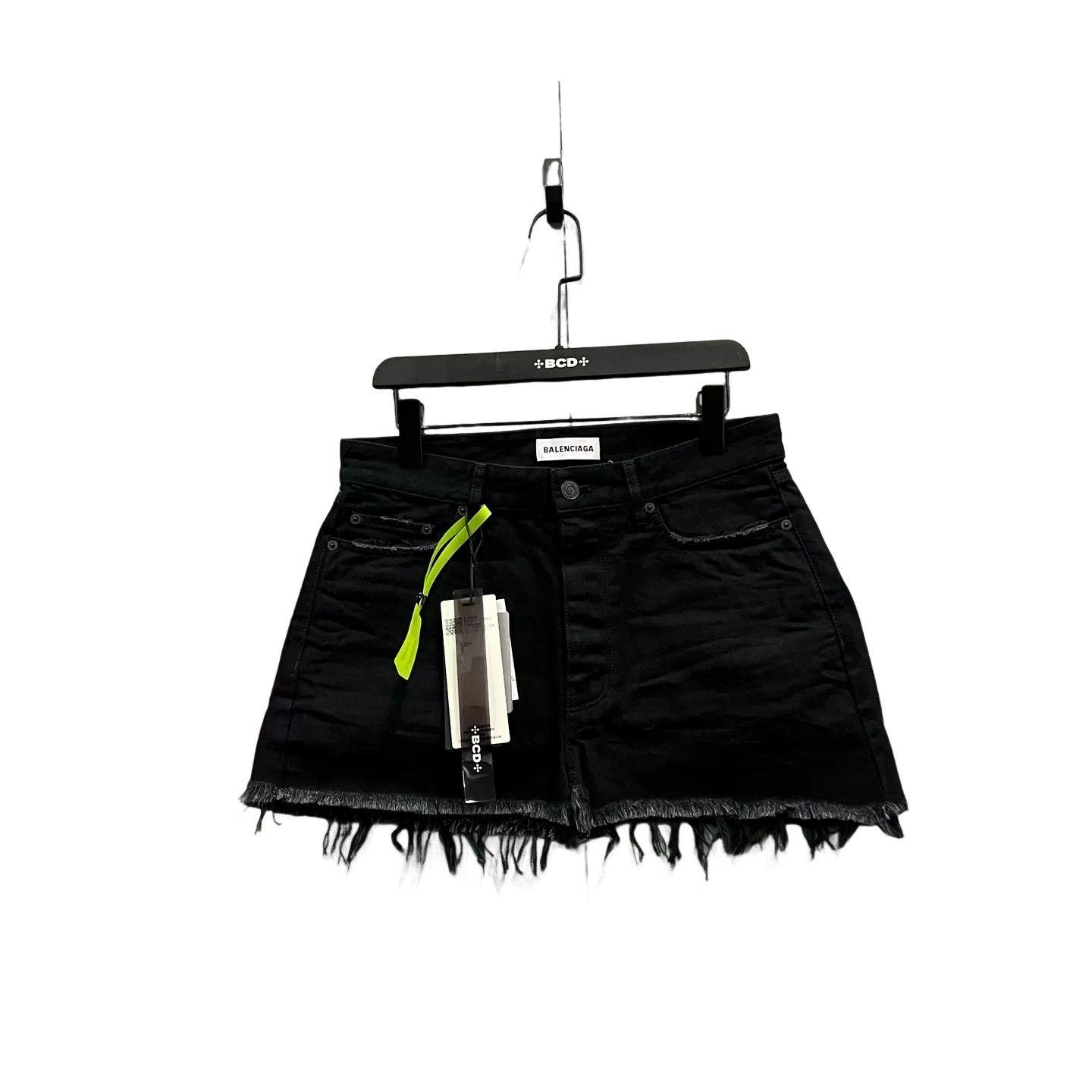 Balenciaga Balenciaga Raw Hem Denim Mini Skirt FR 36 Size 26" / US 2 / IT 38 - 1 Thumbnail