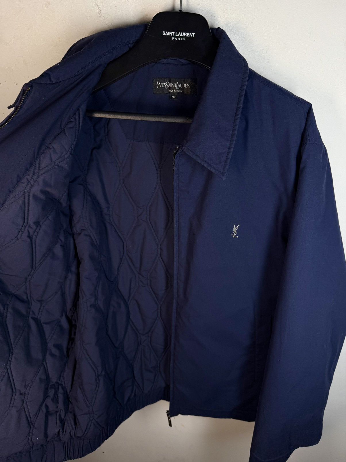 Warm YSL Jacket Quilted YSL Bomber