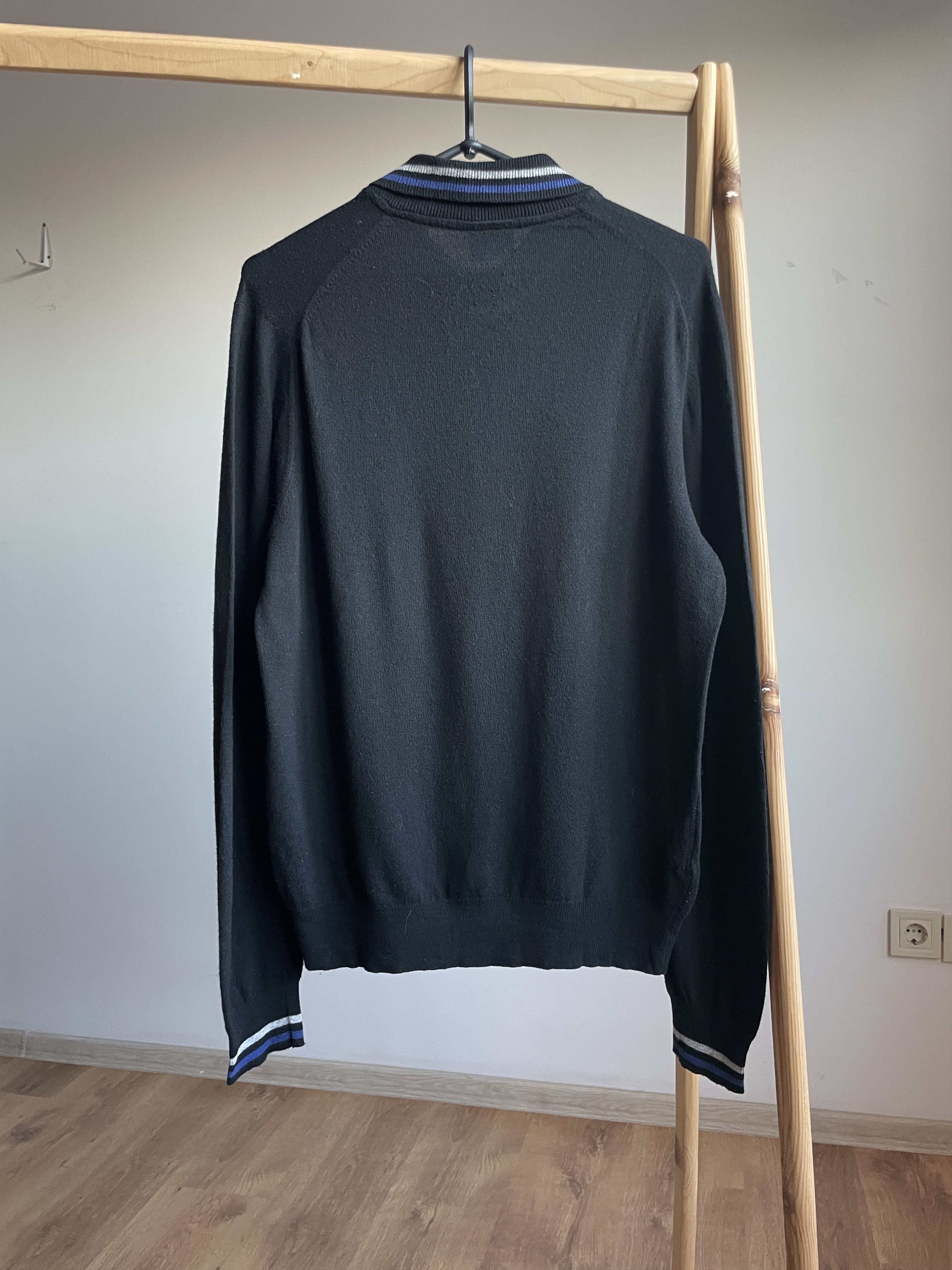 Lacoste Lacoste Vintage Cotton Blend Collared Sweater Size 4 Size US M / EU 48-50 / 2 - 2 Thumbnail