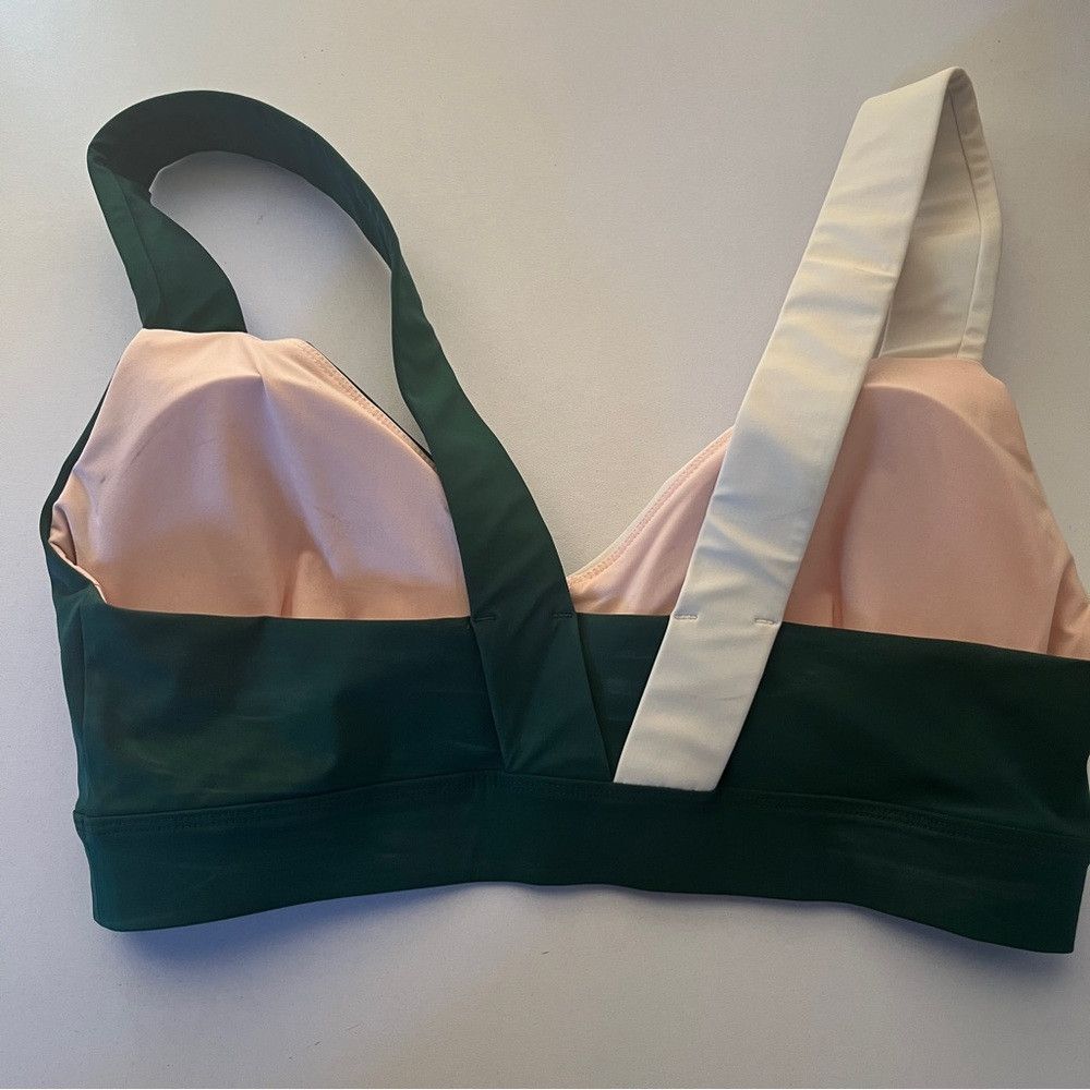 Other VAARA Elsa Sports Bra Swimsuit Bikini White Green Medium Size M / US 6-8 / IT 42-44 - 4 Thumbnail