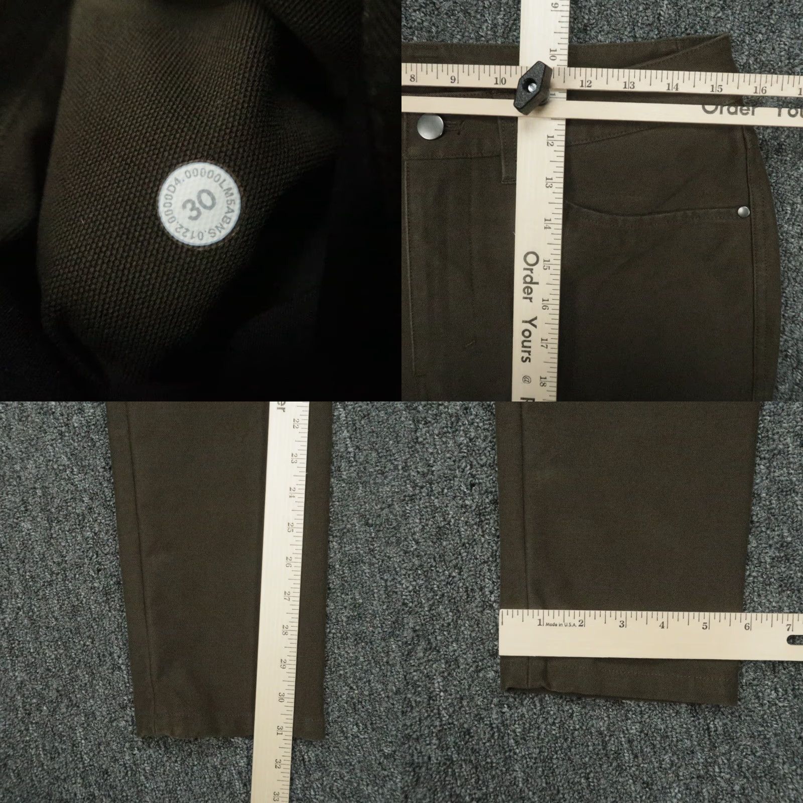 Lululemon Lululemon Slim Fit Green Chino Pants Mens 30x32 Regular Size US 30 / EU 46 - 8 Thumbnail