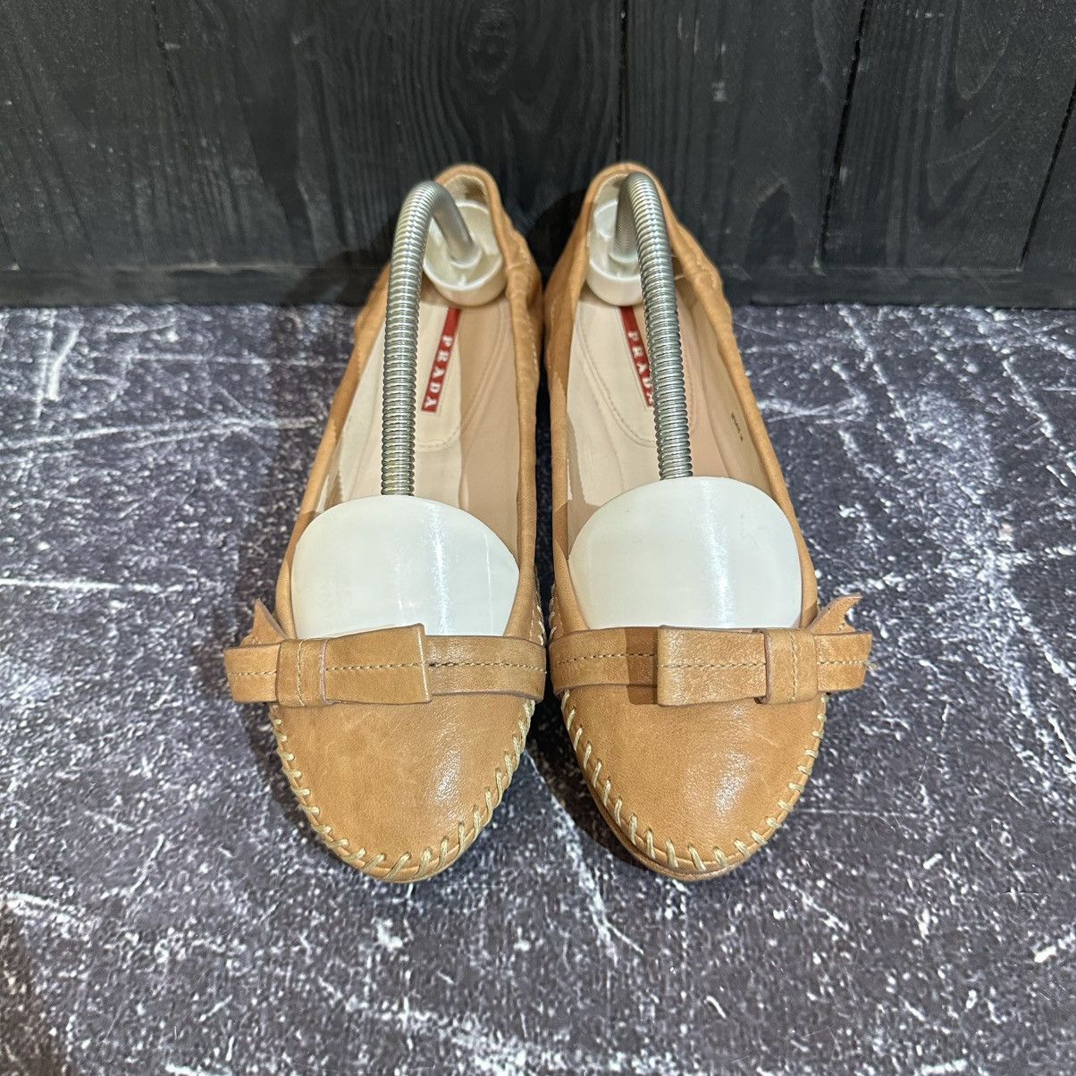 Prada PRADA - Leather Women’s Ballet flats size 36 Size US 6 / IT 36 - 5 Thumbnail