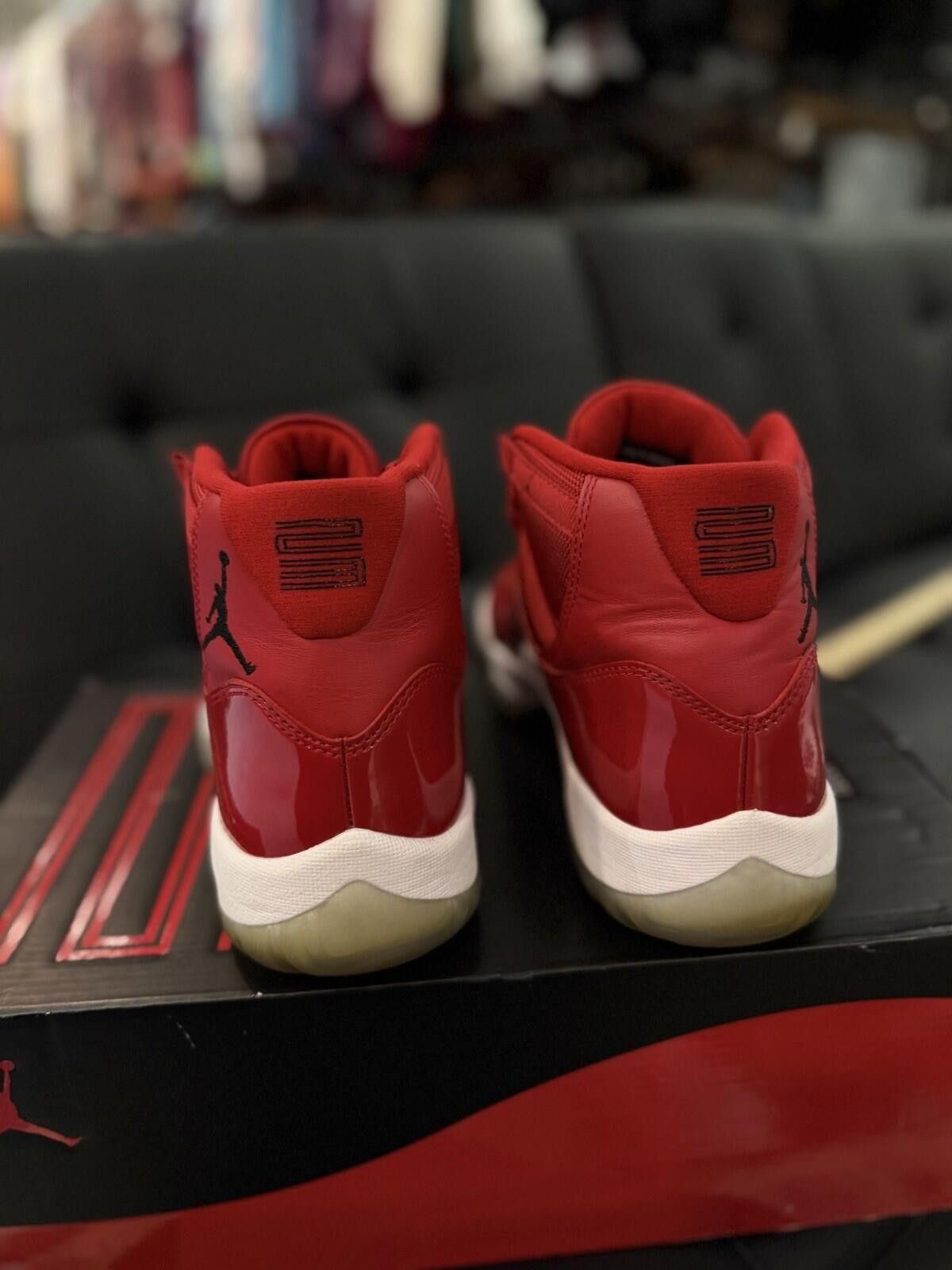 Other Jordan 11 Retro High Win Like 96 Size 10 Pre-Owned Red White Size US 10 / EU 43 - 6 Thumbnail