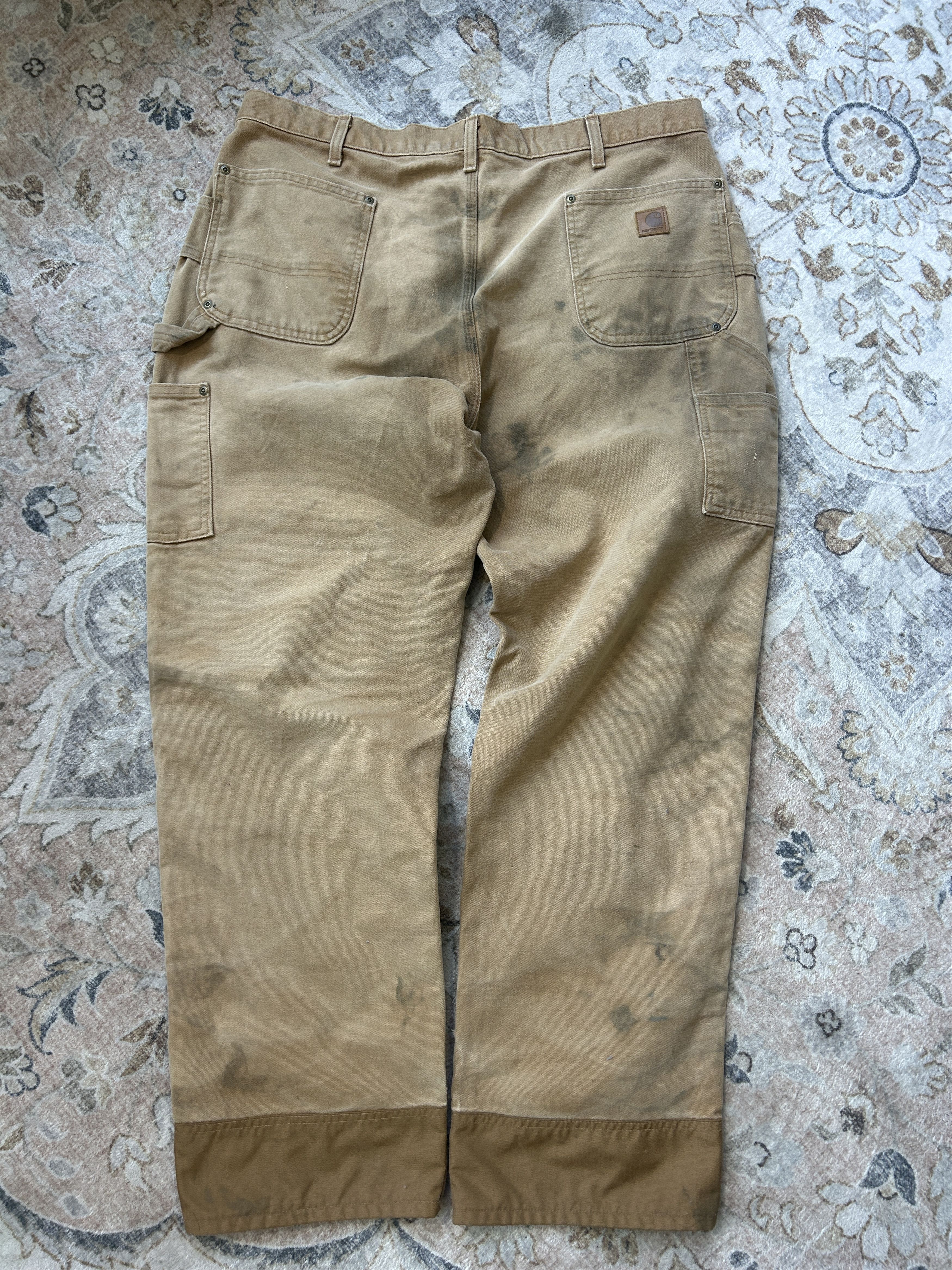 Carhartt Carhartt Canvas Double Knee Dungaree Pants 40 Beige B292 Size US 40 / EU 56 - 2 Thumbnail