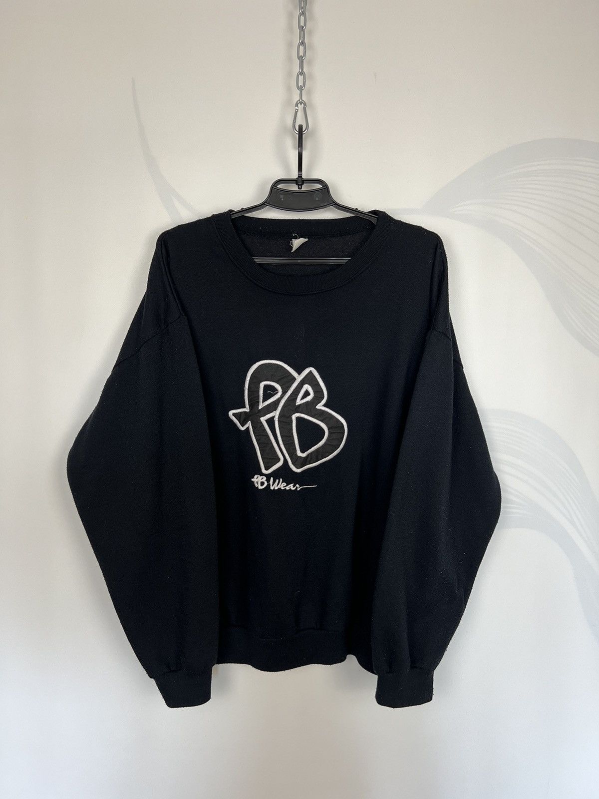 Fubu Wear Vintage 90s Sweatshirt Big Logo Size ~L