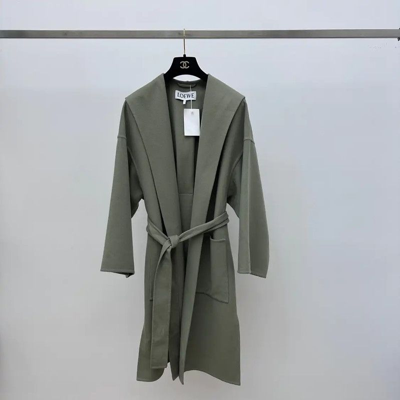 Loewe Loewe Green Cashmere Women's Coat 0089 Size S / US 4 / IT 40 - 1 Thumbnail