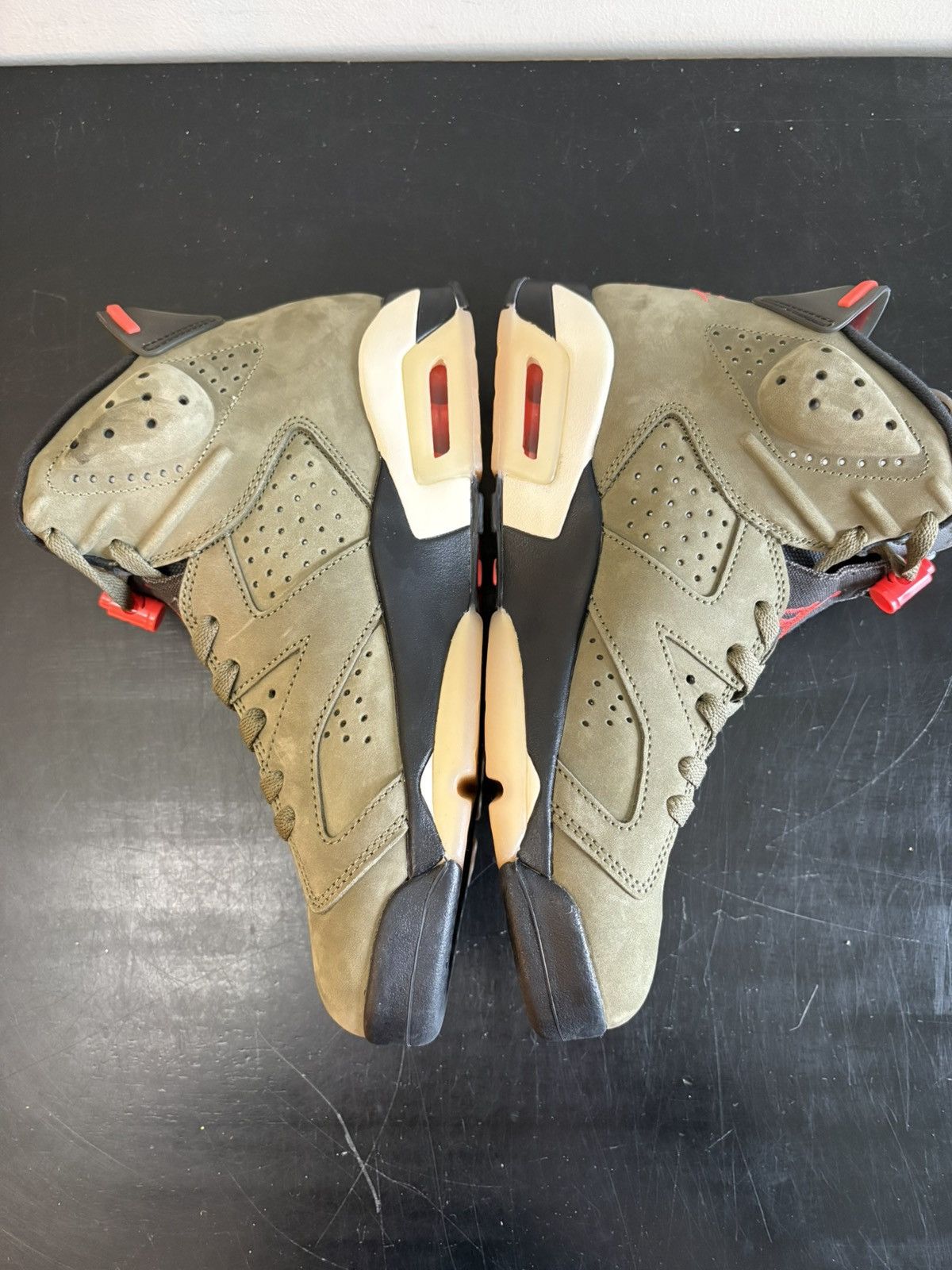 Jordan Brand Nike Jordan 6 Retro Travis Scott Olive Size US 9 / EU 42 - 3 Thumbnail