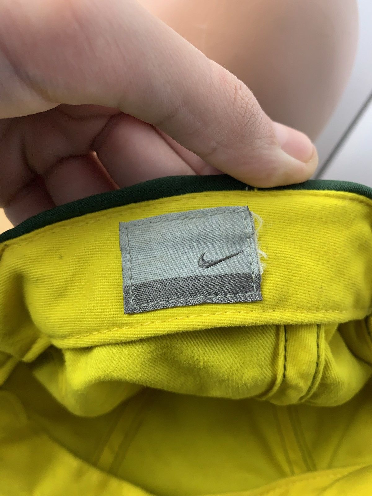 Nike × Vintage Vintage Nike Brazil soccer cap logo khaki rare Size ONE SIZE - 5 Thumbnail