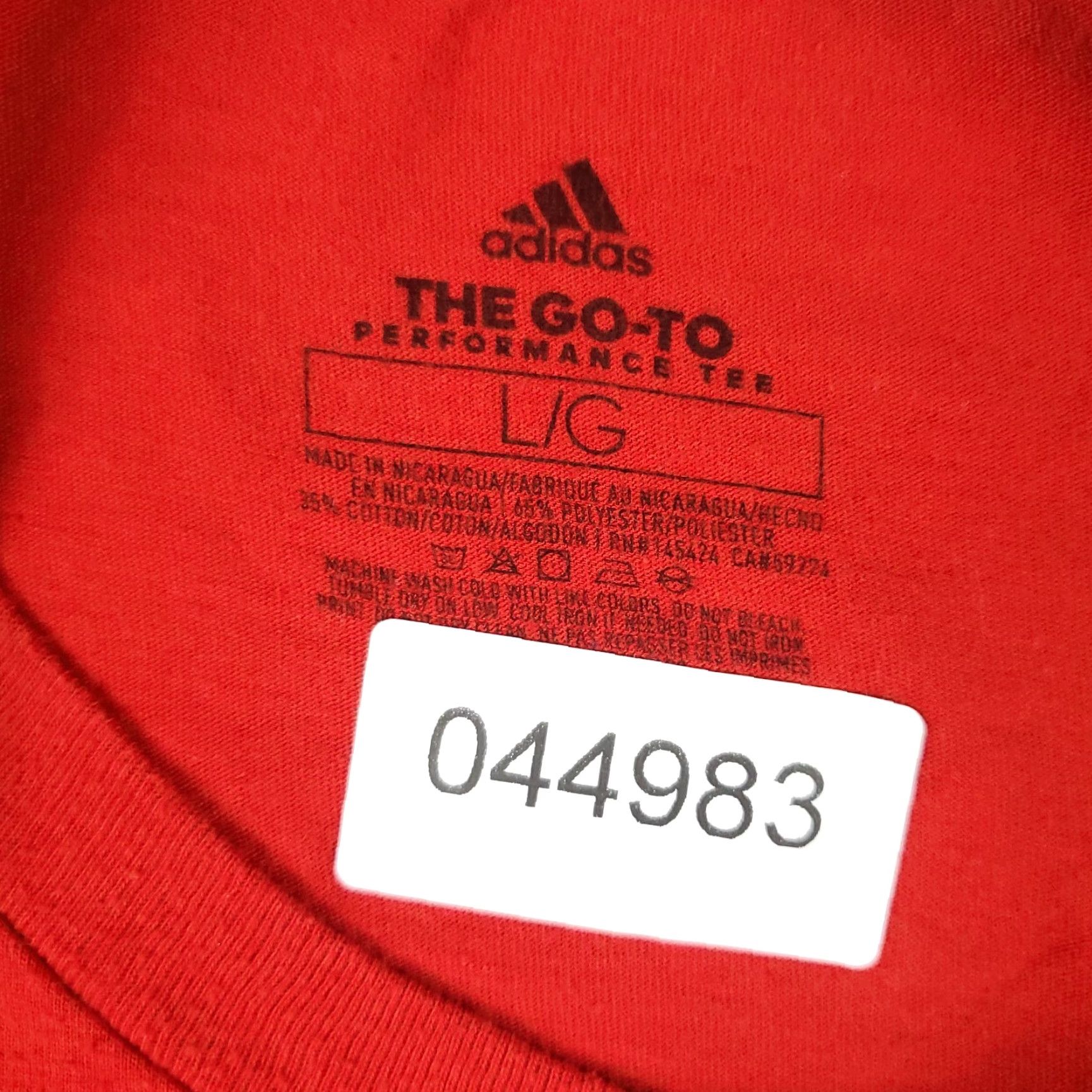 Adidas adidas T Shirt Mens Large Red Logo Casual Short Sleeve Adult Size US L / EU 52-54 / 3 - 7 Thumbnail