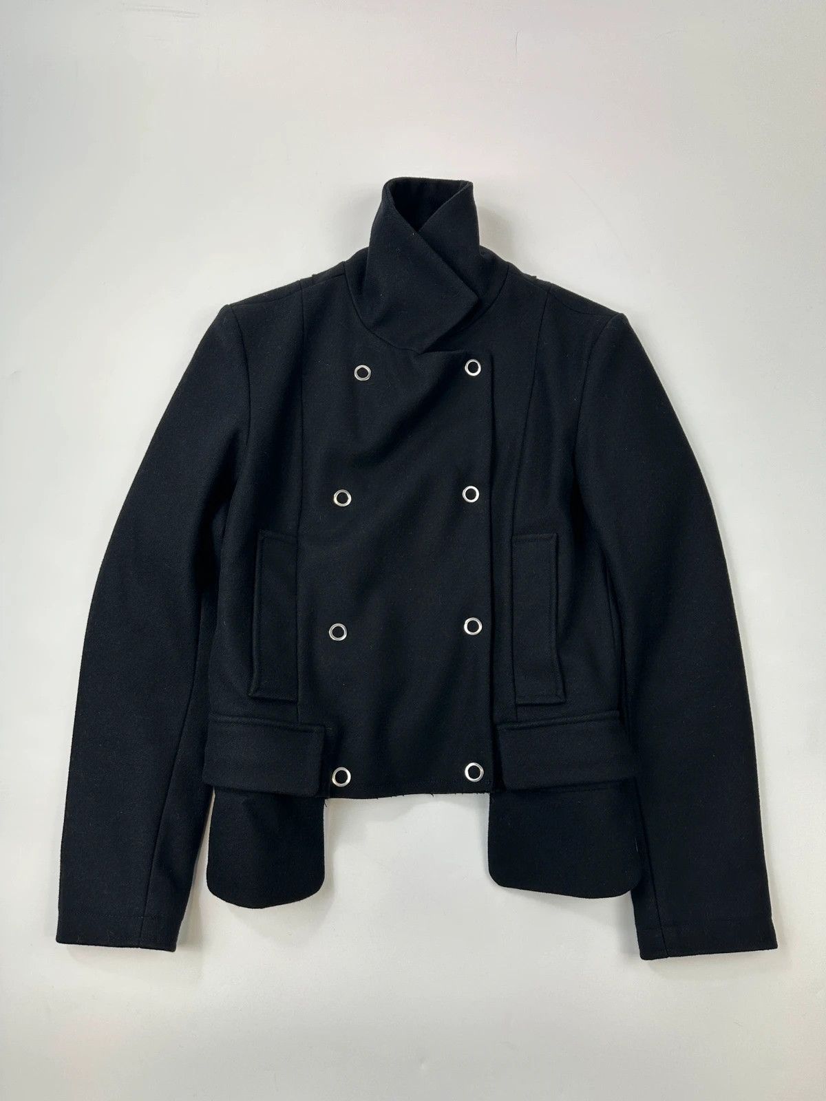 Maison Margiela Margiela Line6 FW06 Black Wool Short Double-Breasted Jacket Size M / US 6-8 / IT 42-44 - 1 Thumbnail