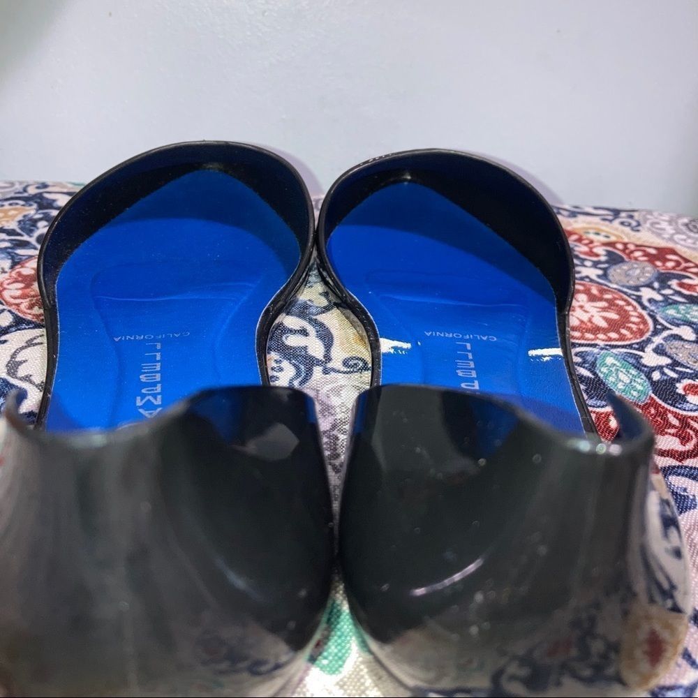 Jeffrey Campbell Jeffery Campbell, Havana Last Jelly Flat D’Orsay Solid Black Patent Women’s 6 M Size US 6 / IT 36 - 2 Thumbnail