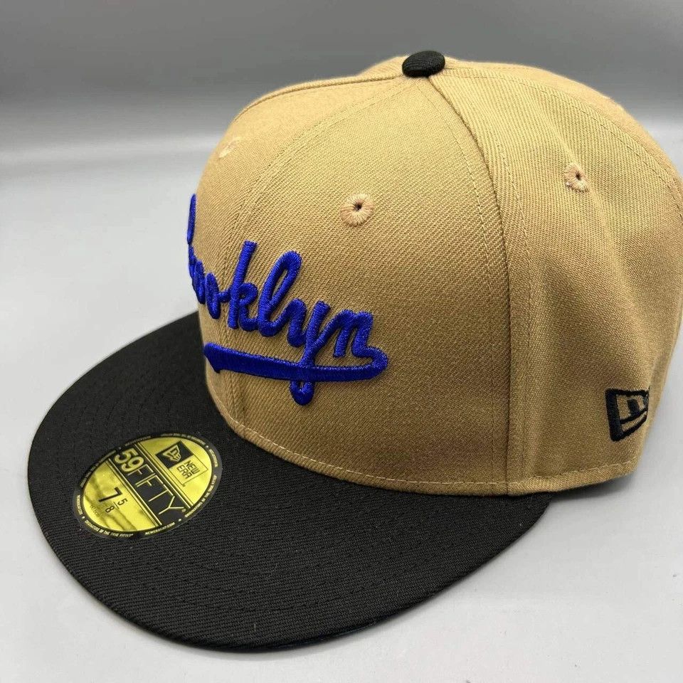 New Era Brooklyn Dodgers Hat Men 7 5/8 Jackie Robinson MLB Fitted Size ONE SIZE - 4 Thumbnail