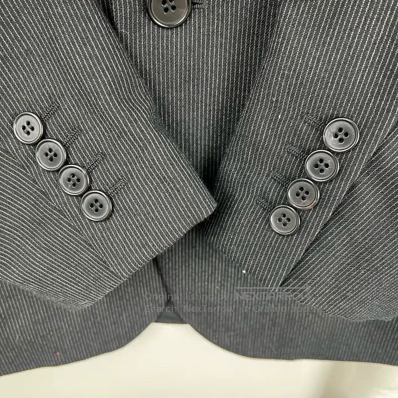 Saint Laurent Paris Saint Laurent Paris Black and Gray Striped Suit Size US S / EU 44-46 / 1 - 6 Thumbnail